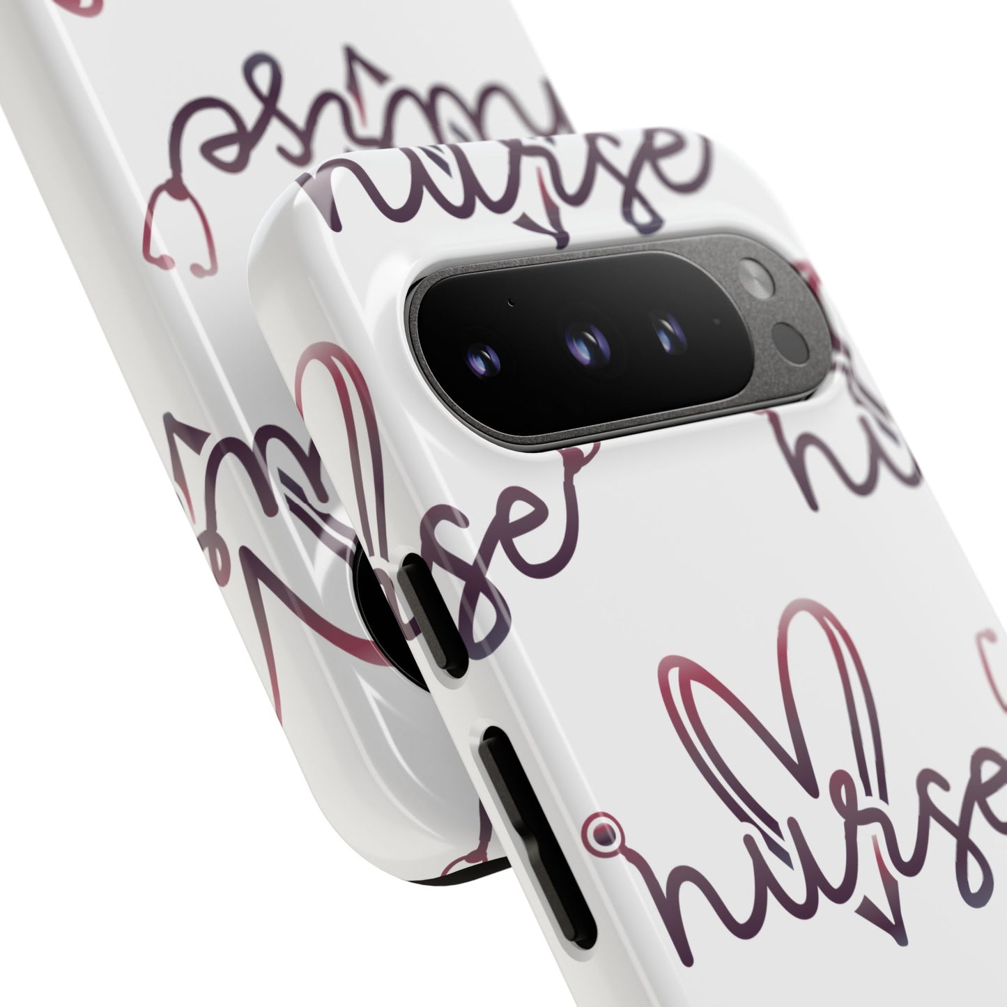 Google Pixel Tough Case - Nurse Stethoscope - White