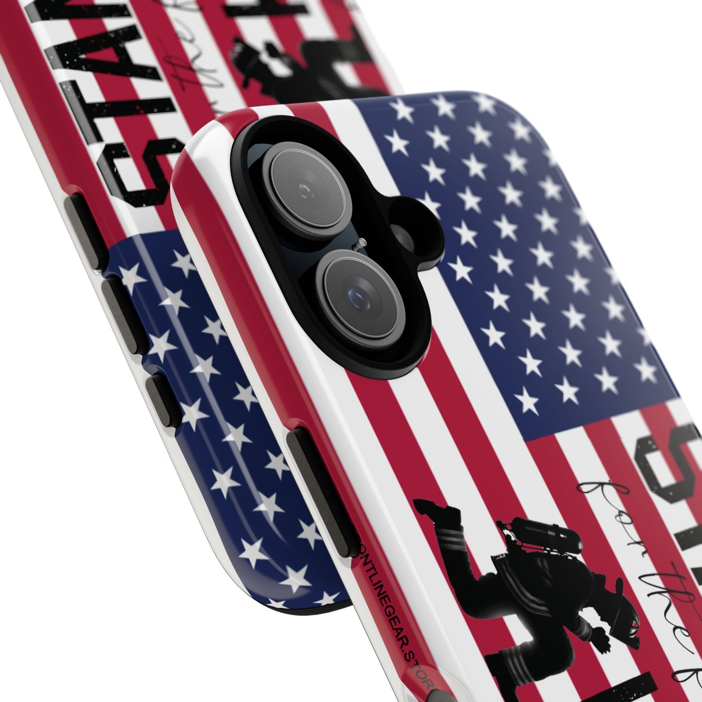 Fire Fighter iPhone Tough Case - Stand for the Flage, Kneel for the fallen