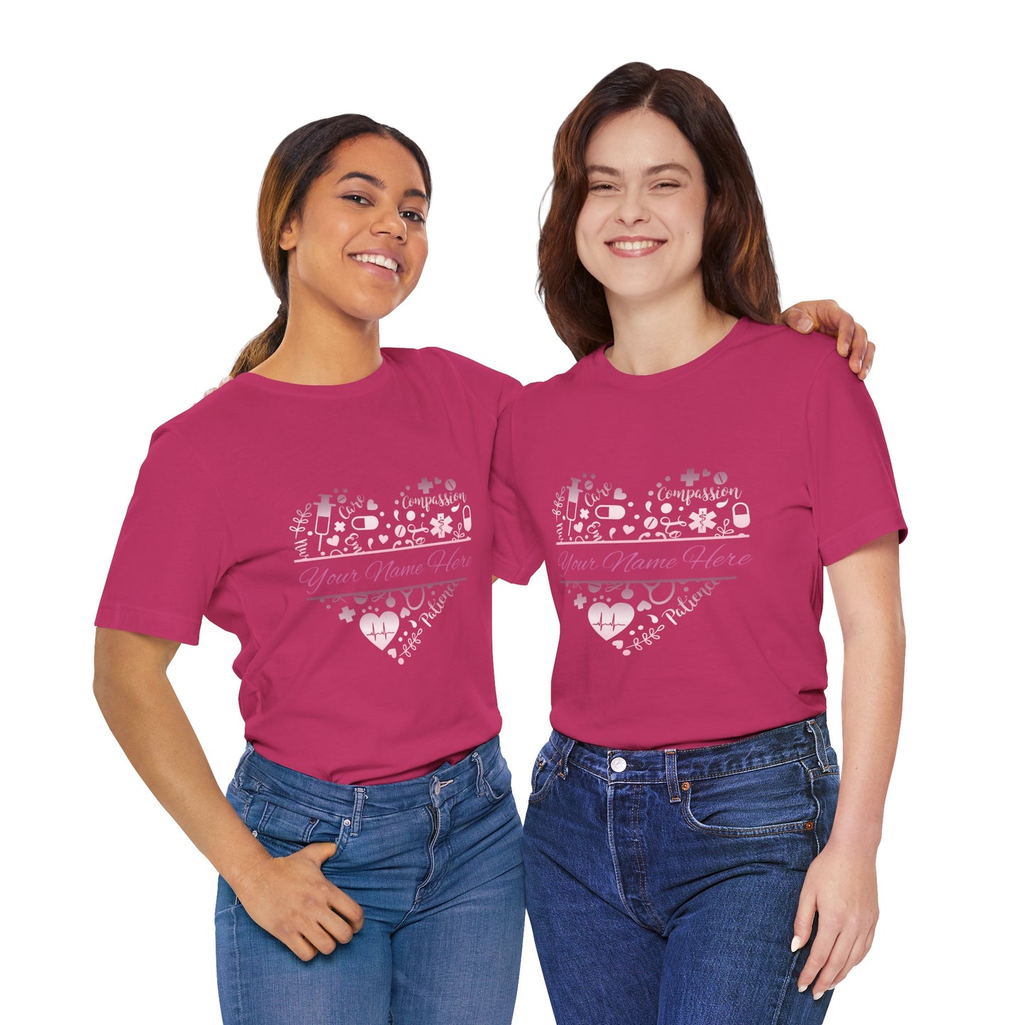 Monogram Heart rose gold