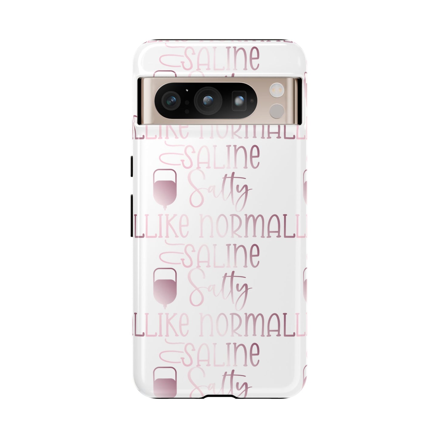 Google Pixel Tough Case - Salty Saline Like Normal Saline - White
