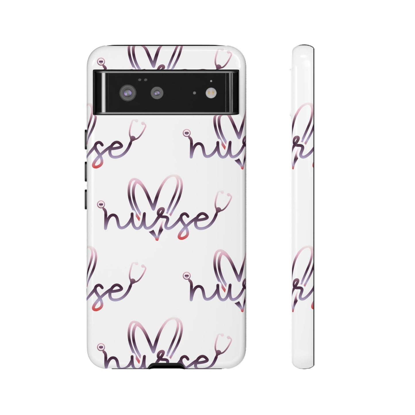 Google Pixel Tough Case - Nurse Stethoscope - White