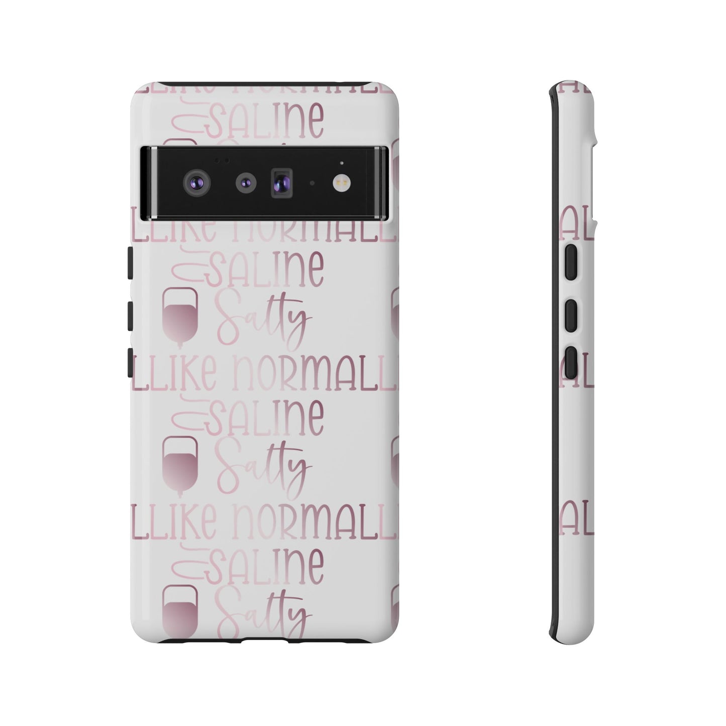 Google Pixel Tough Case - Salty Saline Like Normal Saline - White
