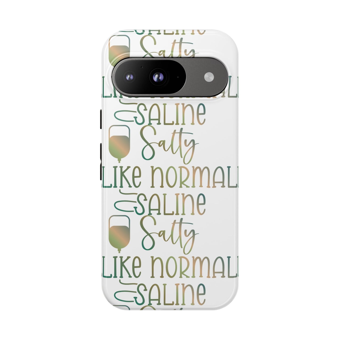 Google Pixel Tough Case - Salty Saline Like Normal Saline - White