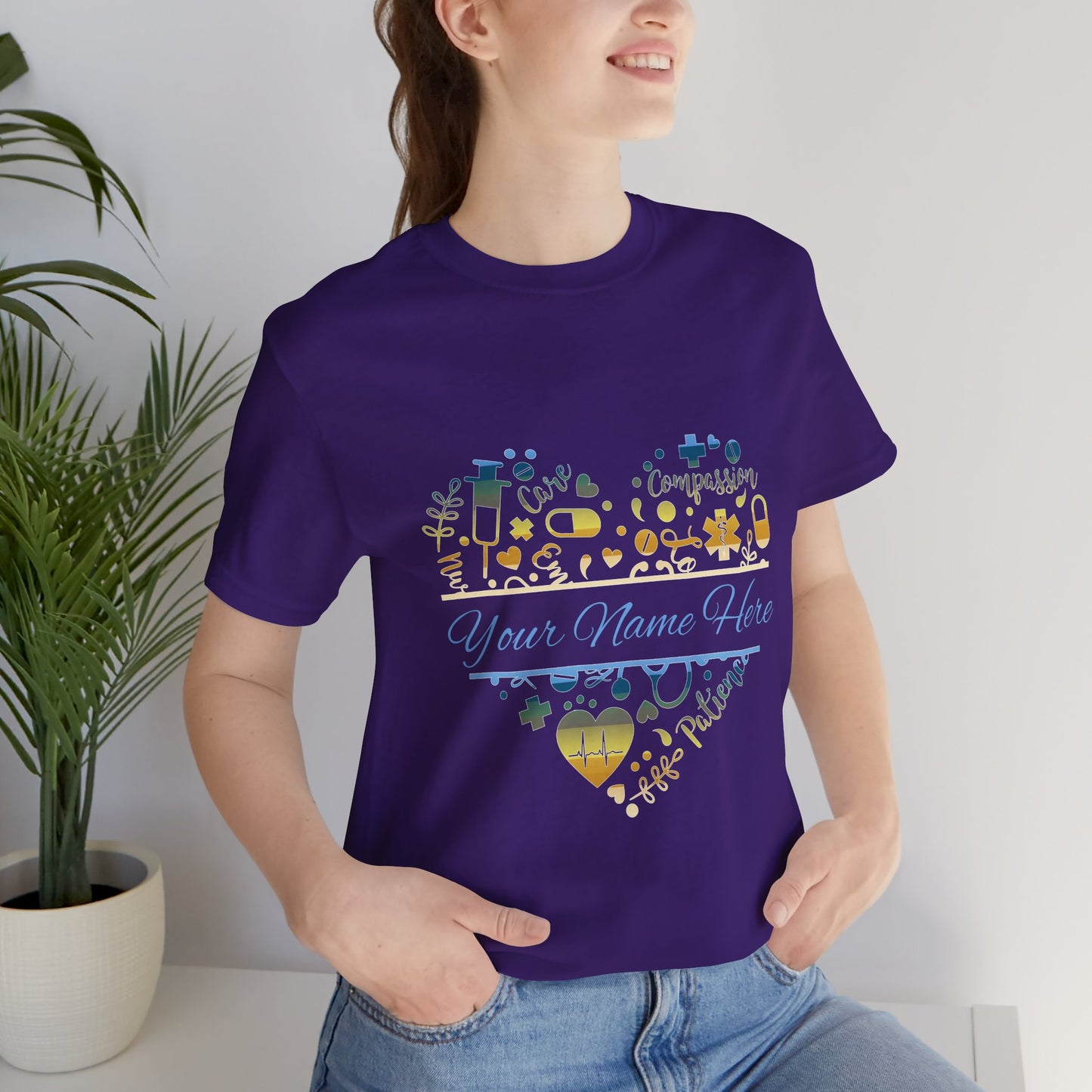Monogram Heart colored chrome