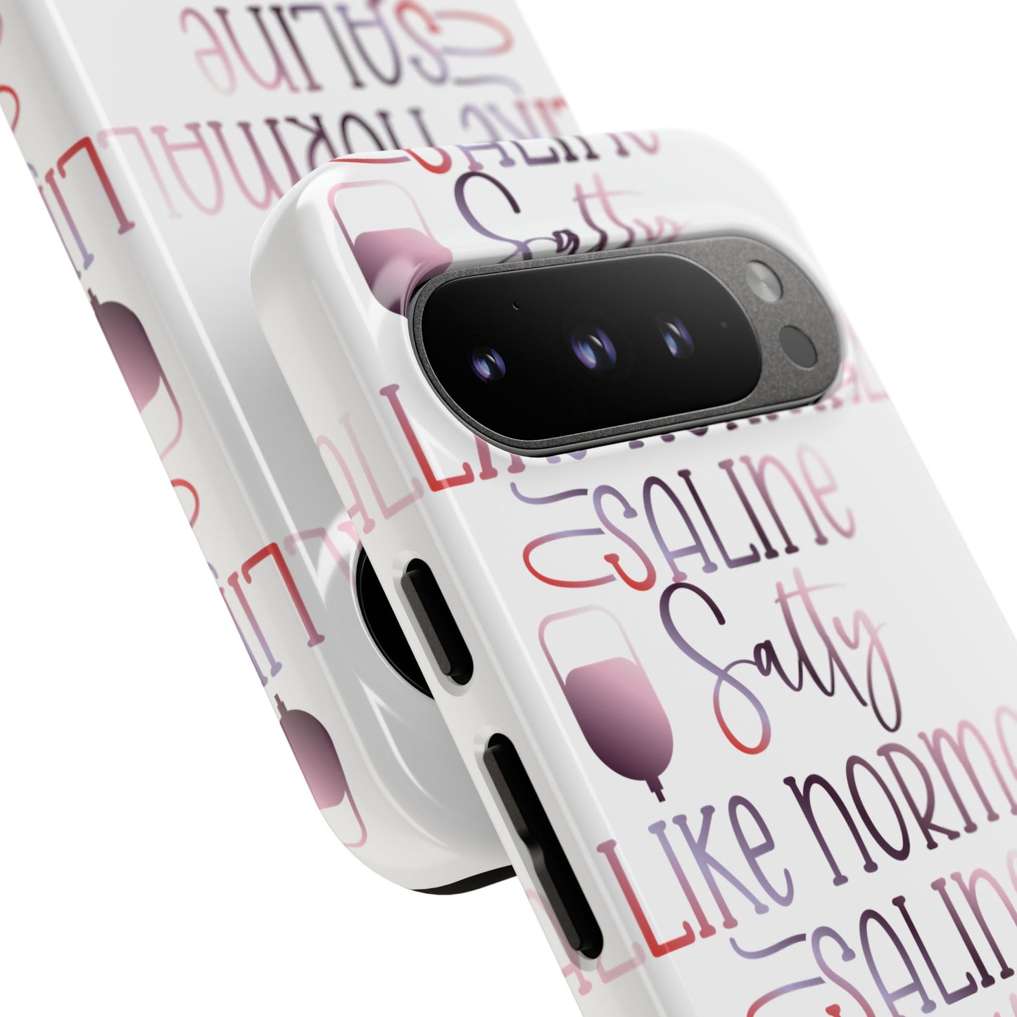 Google Pixel Tough Case - Salty Saline Like Normal Saline - White