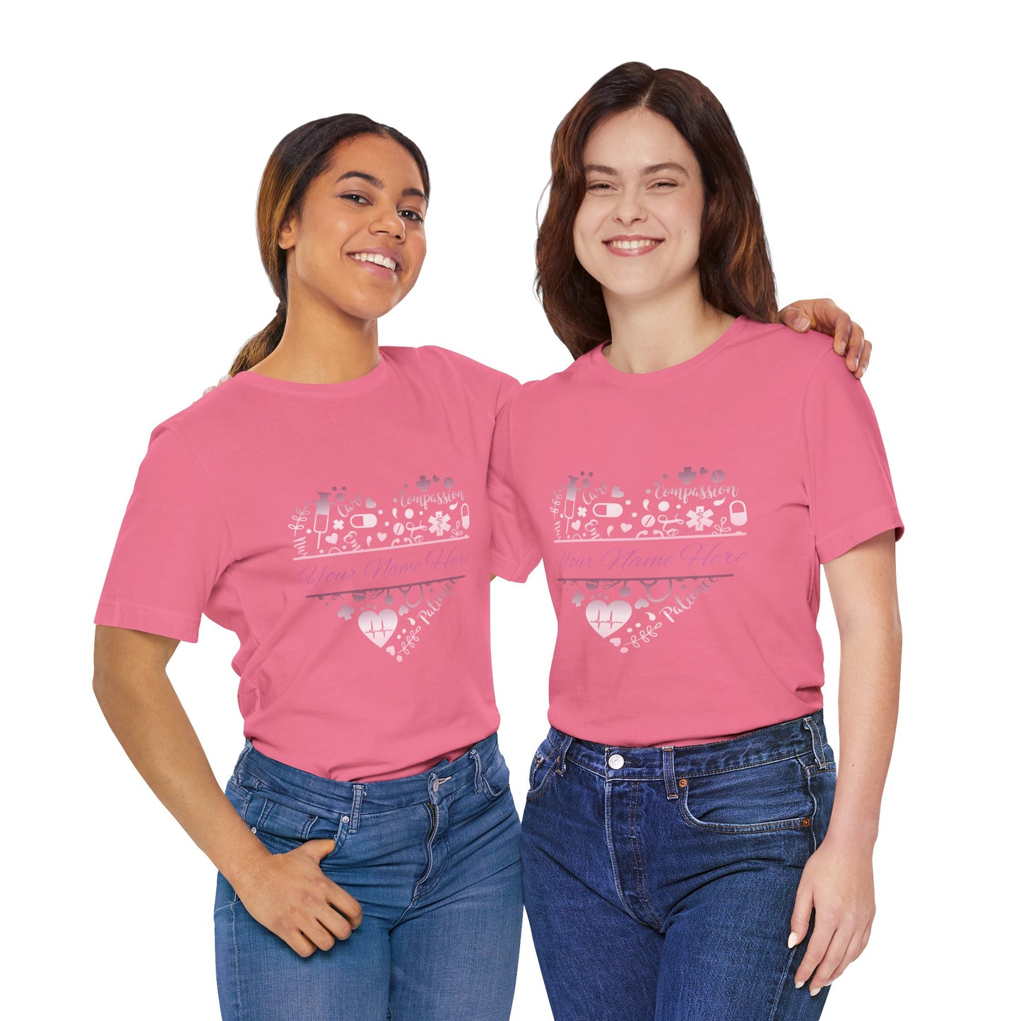 Monogram Heart rose gold
