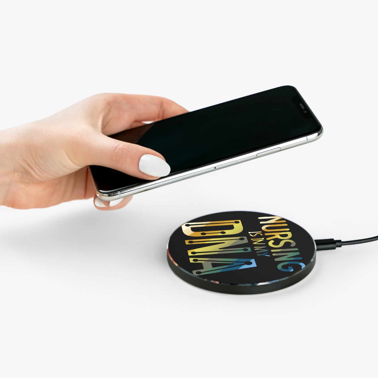 Nursing is n my DNA Wireless Charger | Fast Charging Pad for Healthcare Professionals