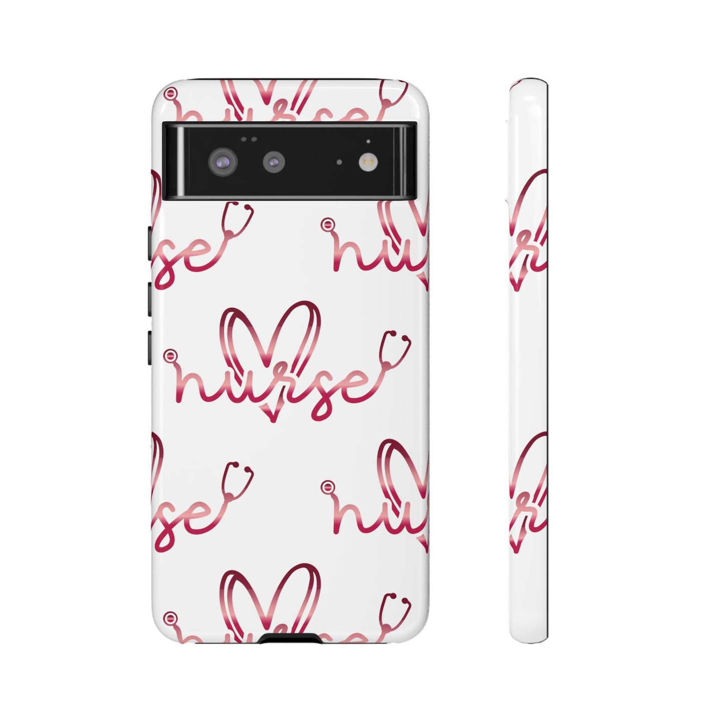 Google Pixel Tough Case - Nurse Stethoscope - White