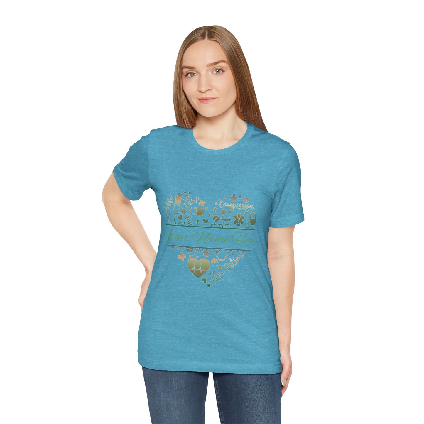 Monogram Heart copper patina