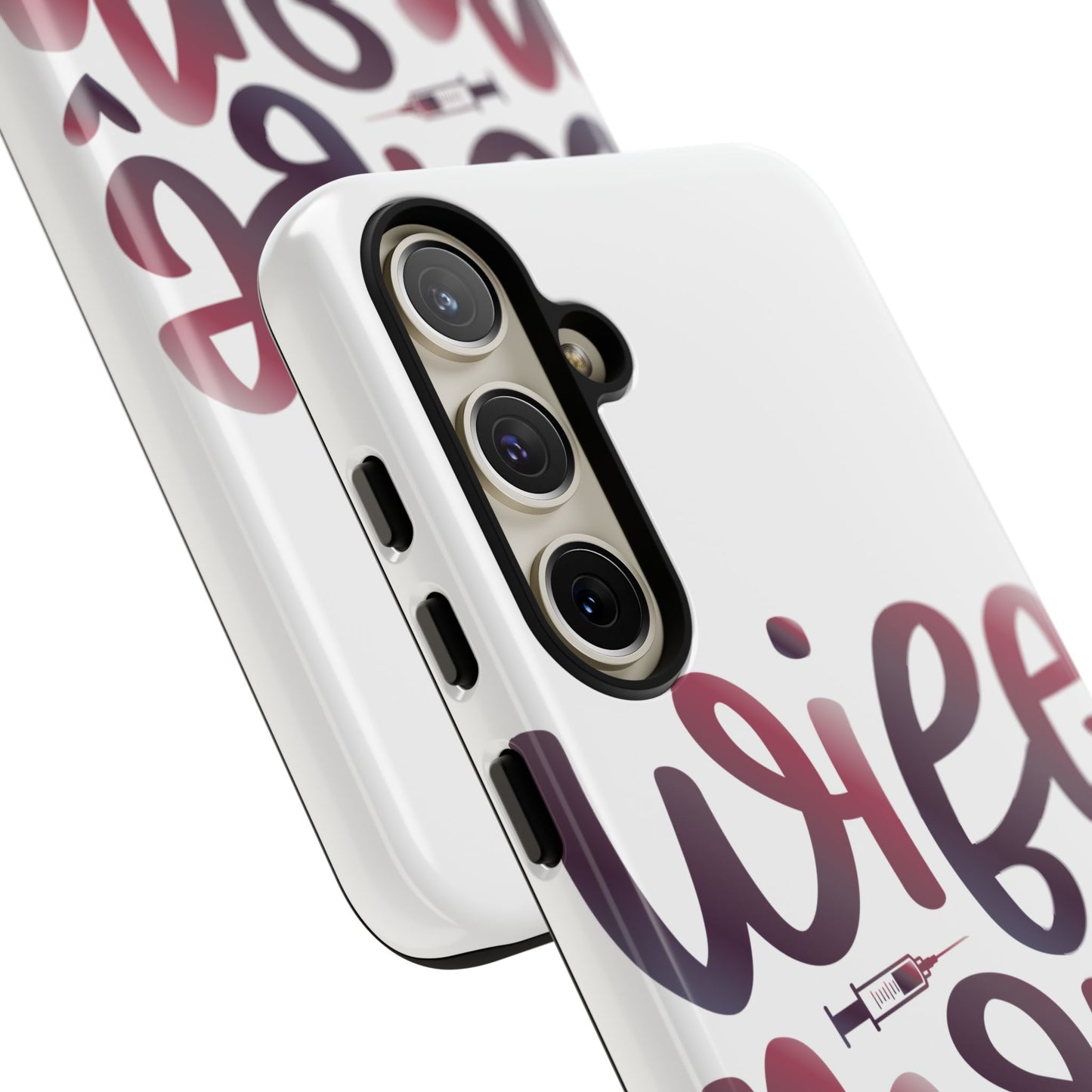Samsung Galaxy Tough Case - Wife Mom Nurse - White