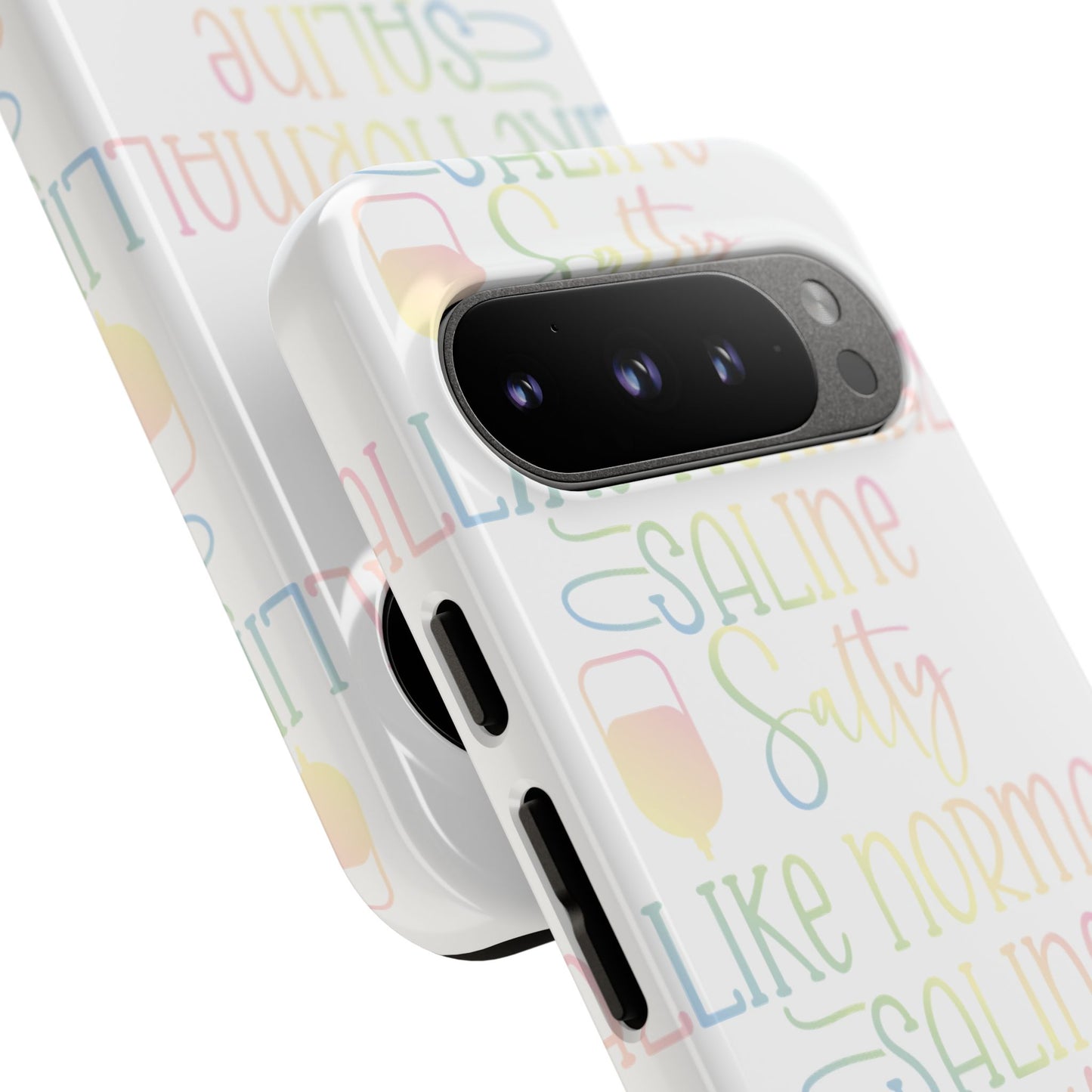 Google Pixel Tough Case - Salty Saline Like Normal Saline - White