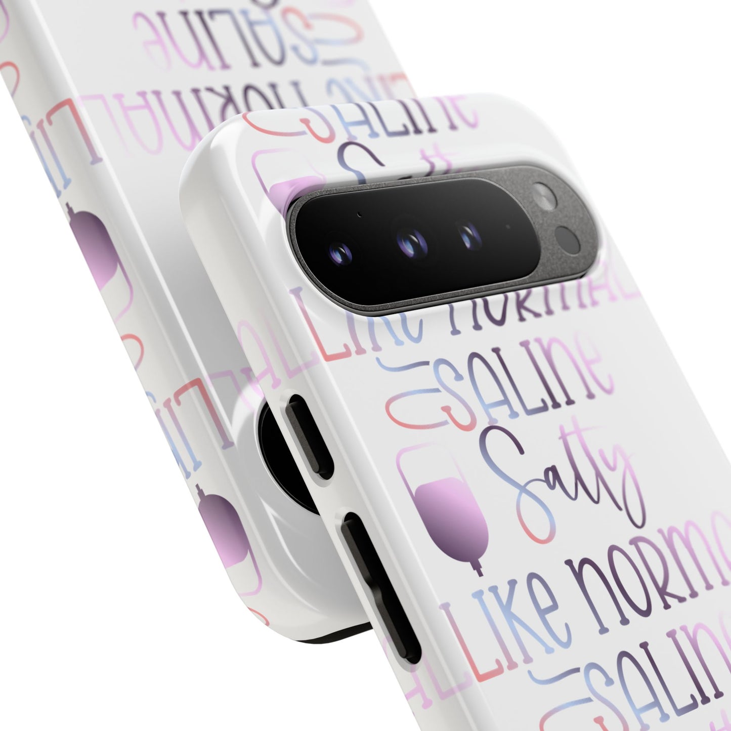 Google Pixel Tough Case - Salty Saline Like Normal Saline - White