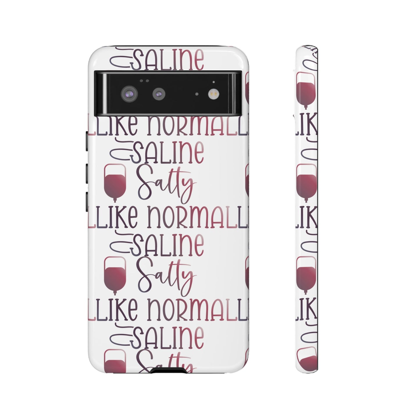 Google Pixel Tough Case - Salty Saline Like Normal Saline - White