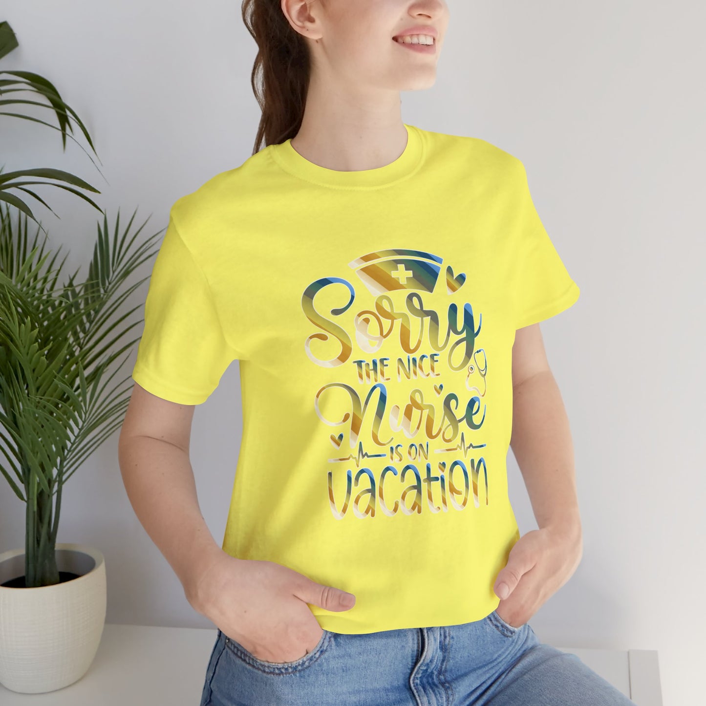 Sorry The Nice Nurse Is On Vacation colored chrome
