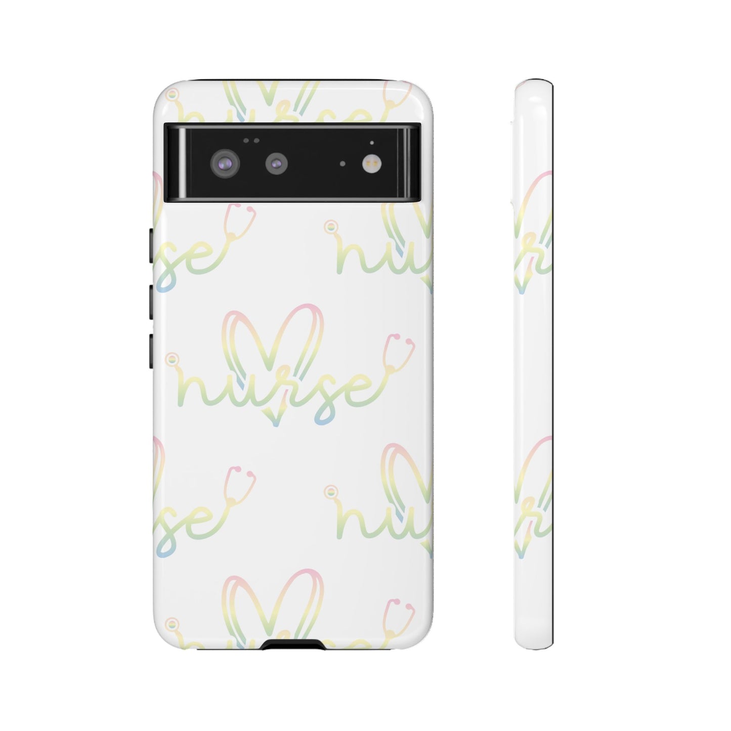 Google Pixel Tough Case - Nurse Stethoscope - White