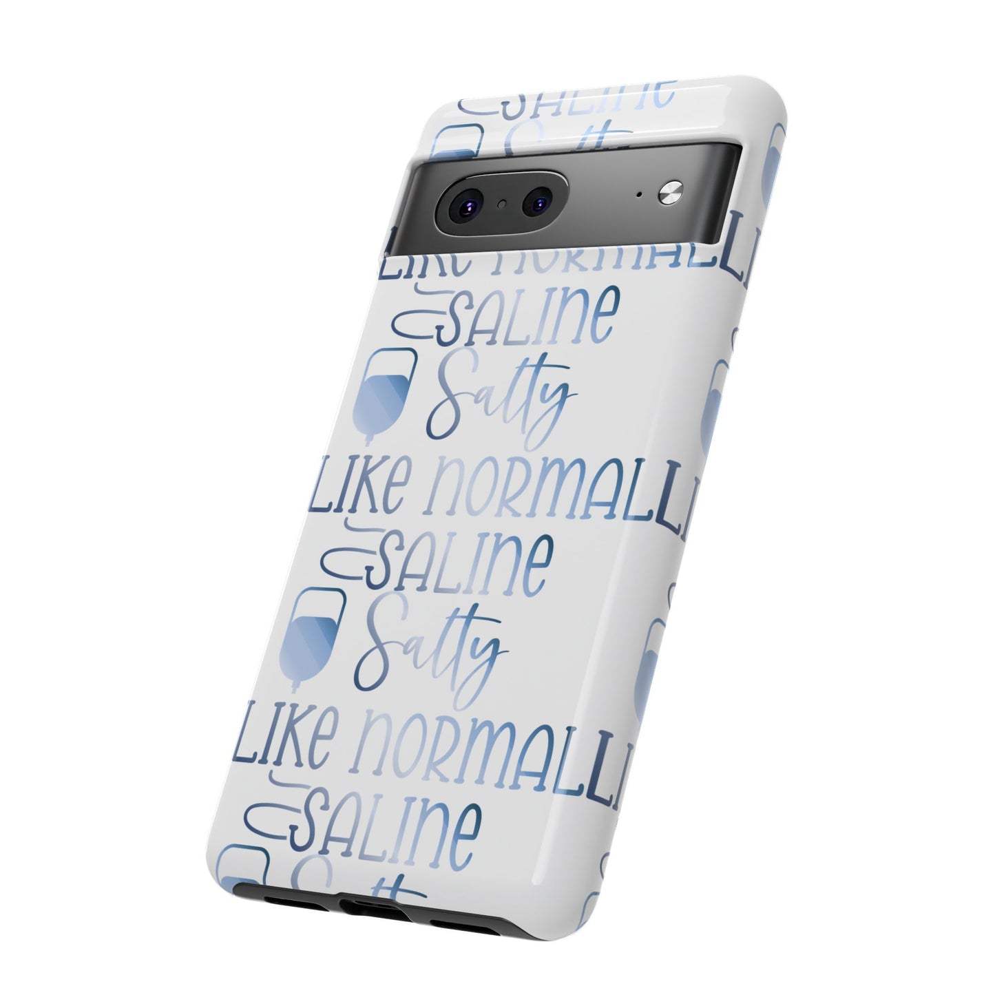 Google Pixel Tough Case - Salty Saline Like Normal Saline - White