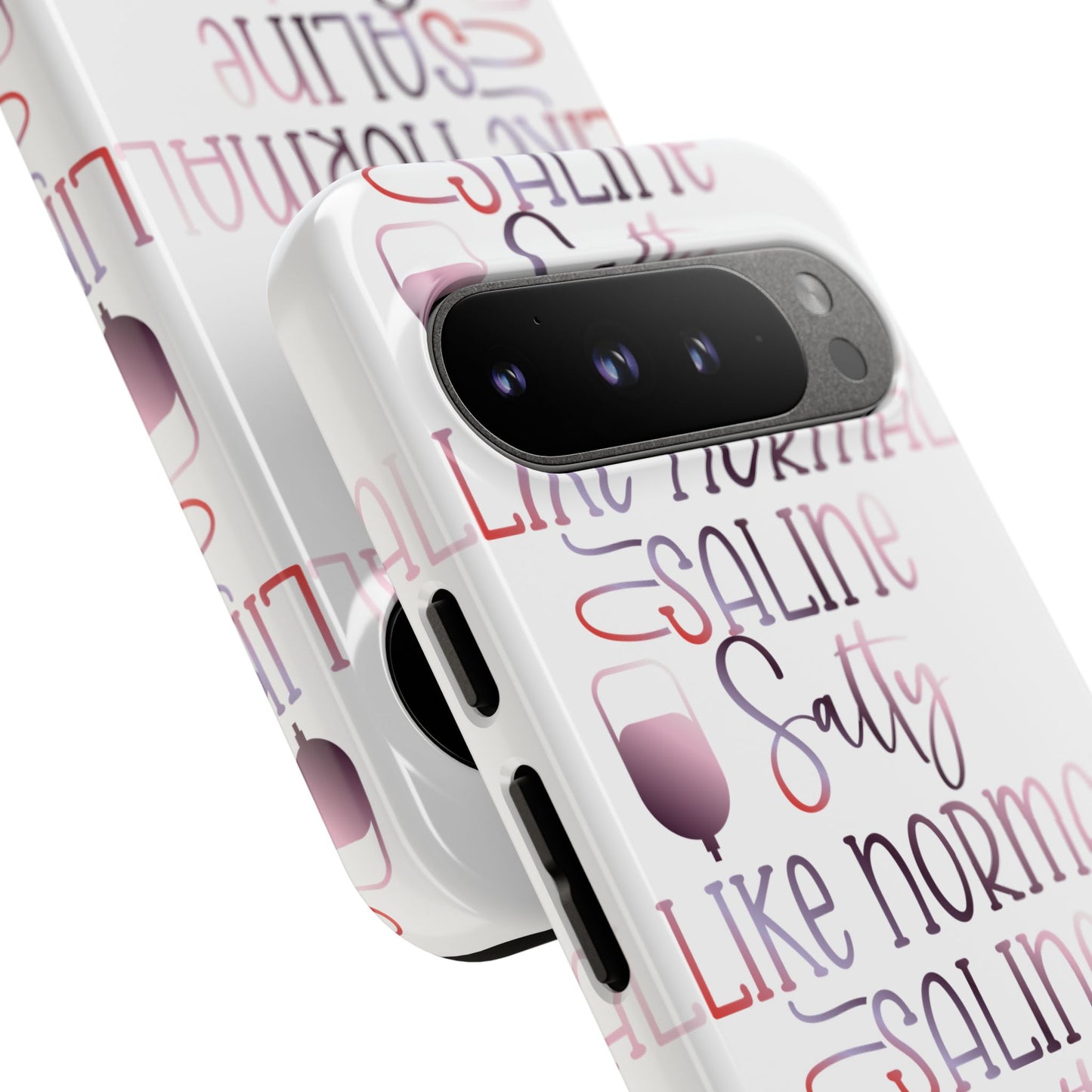Google Pixel Tough Case - Salty Saline Like Normal Saline - White