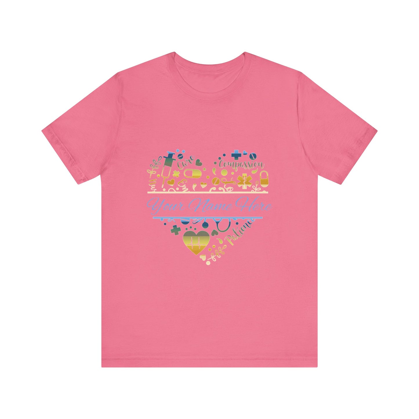 Monogram Heart colored chrome
