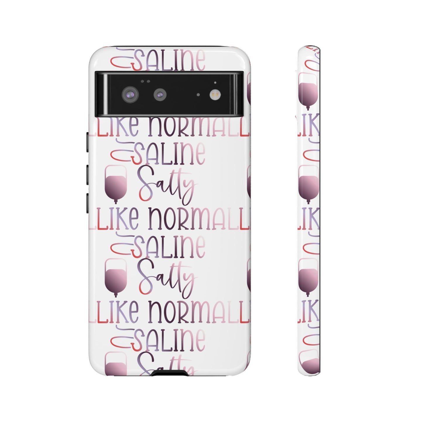 Google Pixel Tough Case - Salty Saline Like Normal Saline - White