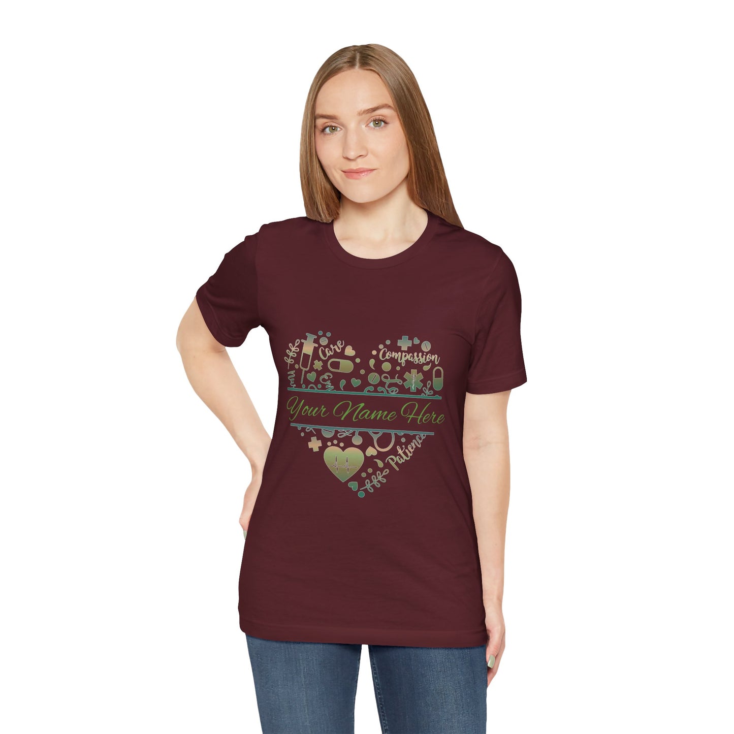 Monogram Heart copper patina