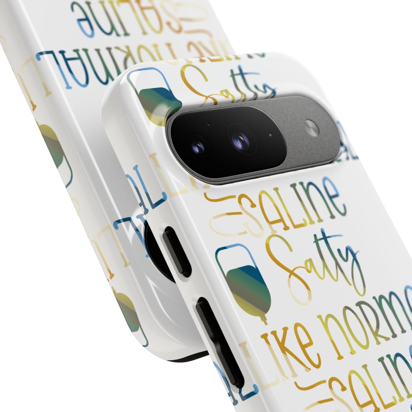 Google Pixel Tough Case - Salty Saline Like Normal Saline - White
