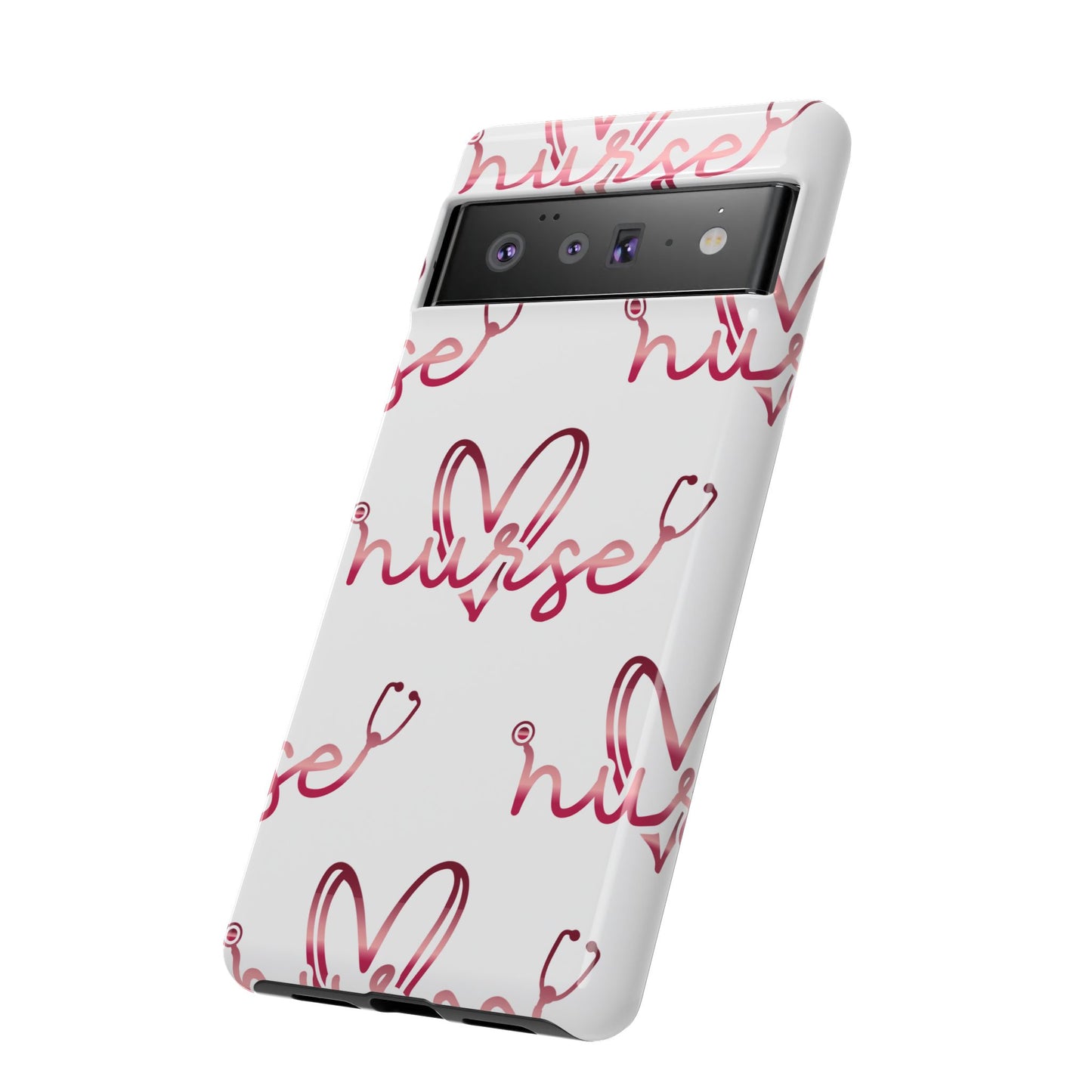 Google Pixel Tough Case - Nurse Stethoscope - White