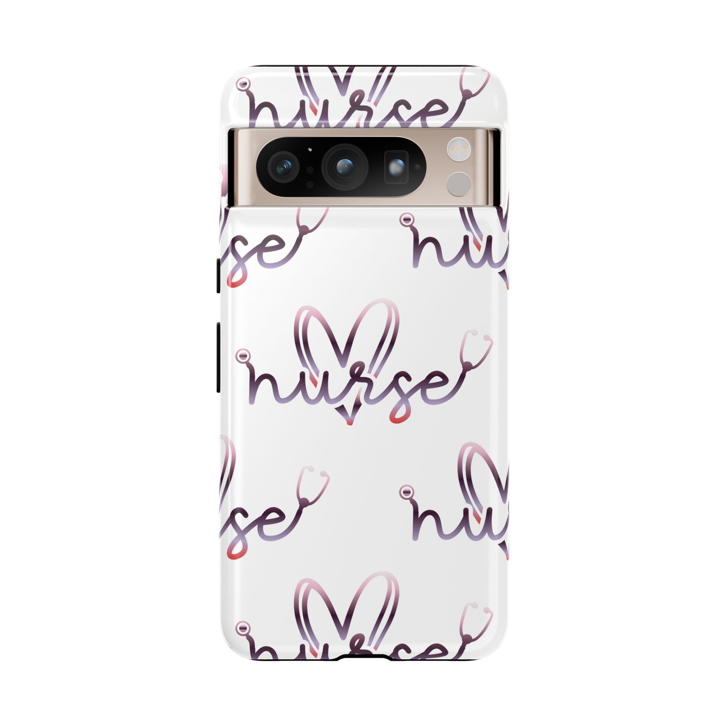 Google Pixel Tough Case - Nurse Stethoscope - White