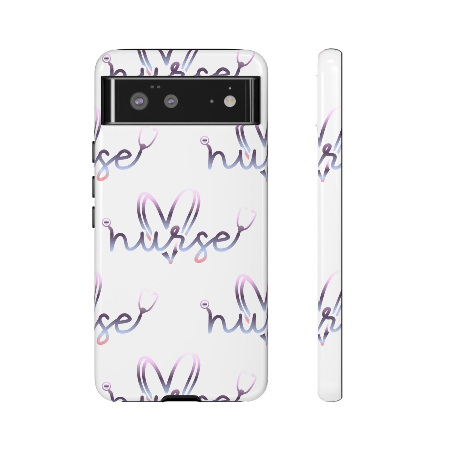 Google Pixel Tough Case - Nurse Stethoscope - White