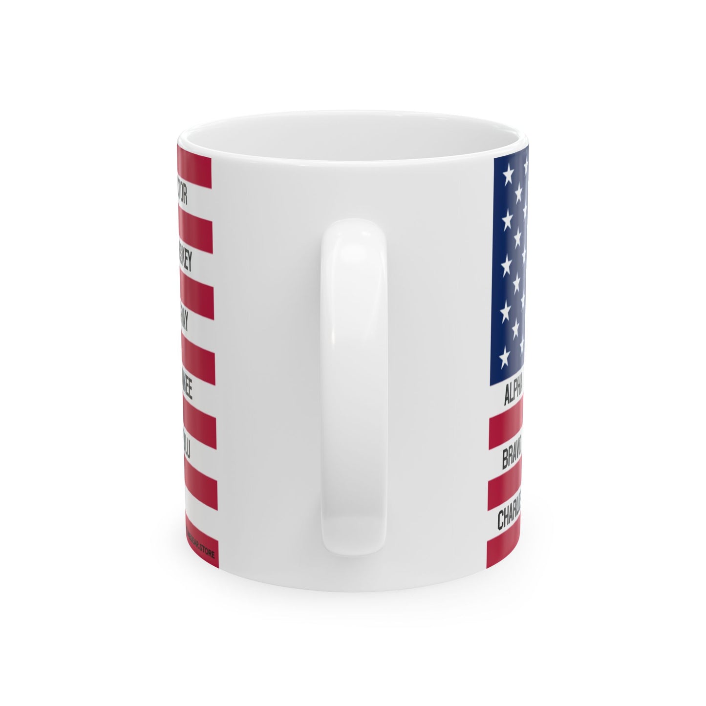 Phonetic Flag Ceramic Mug, (11oz, 15oz)