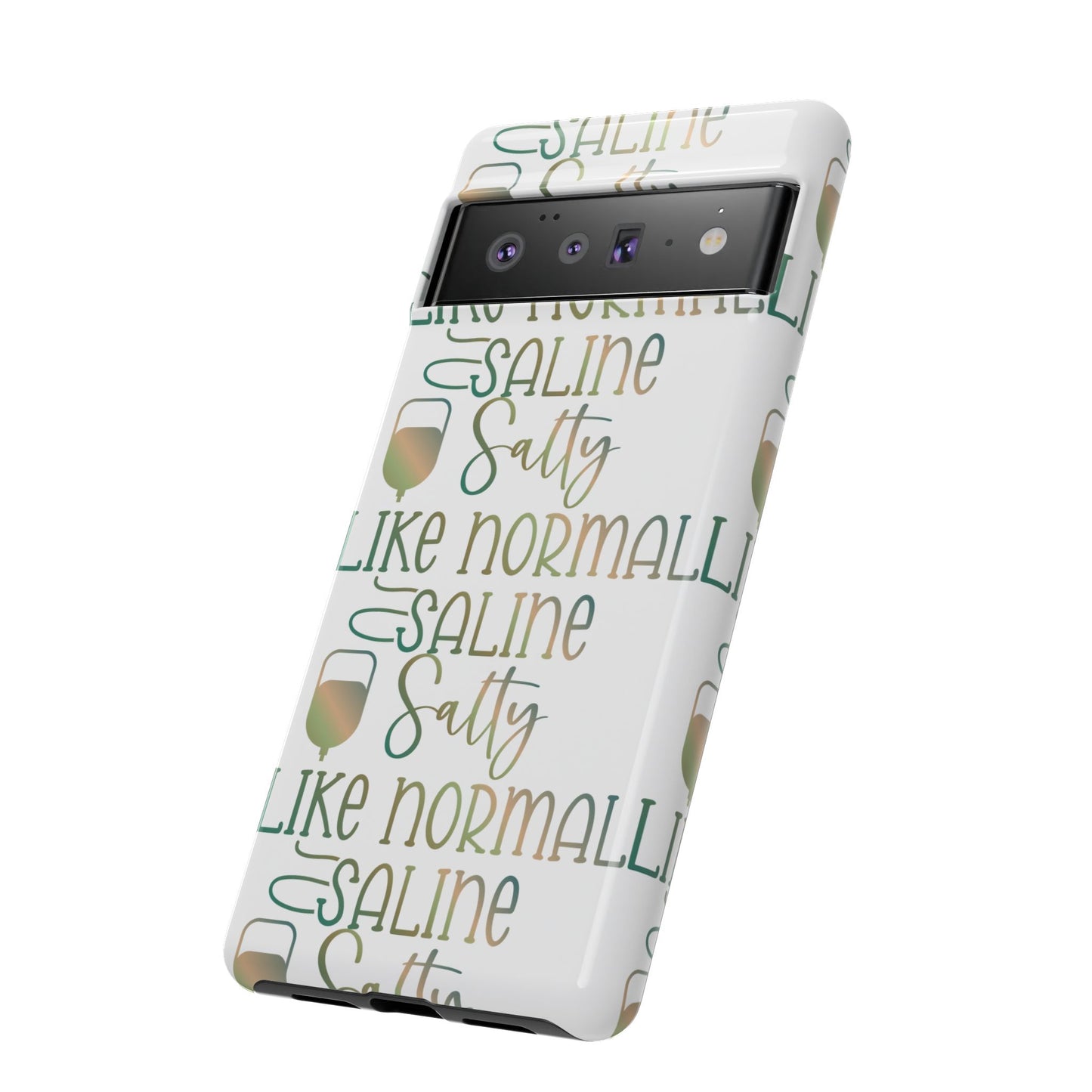 Google Pixel Tough Case - Salty Saline Like Normal Saline - White
