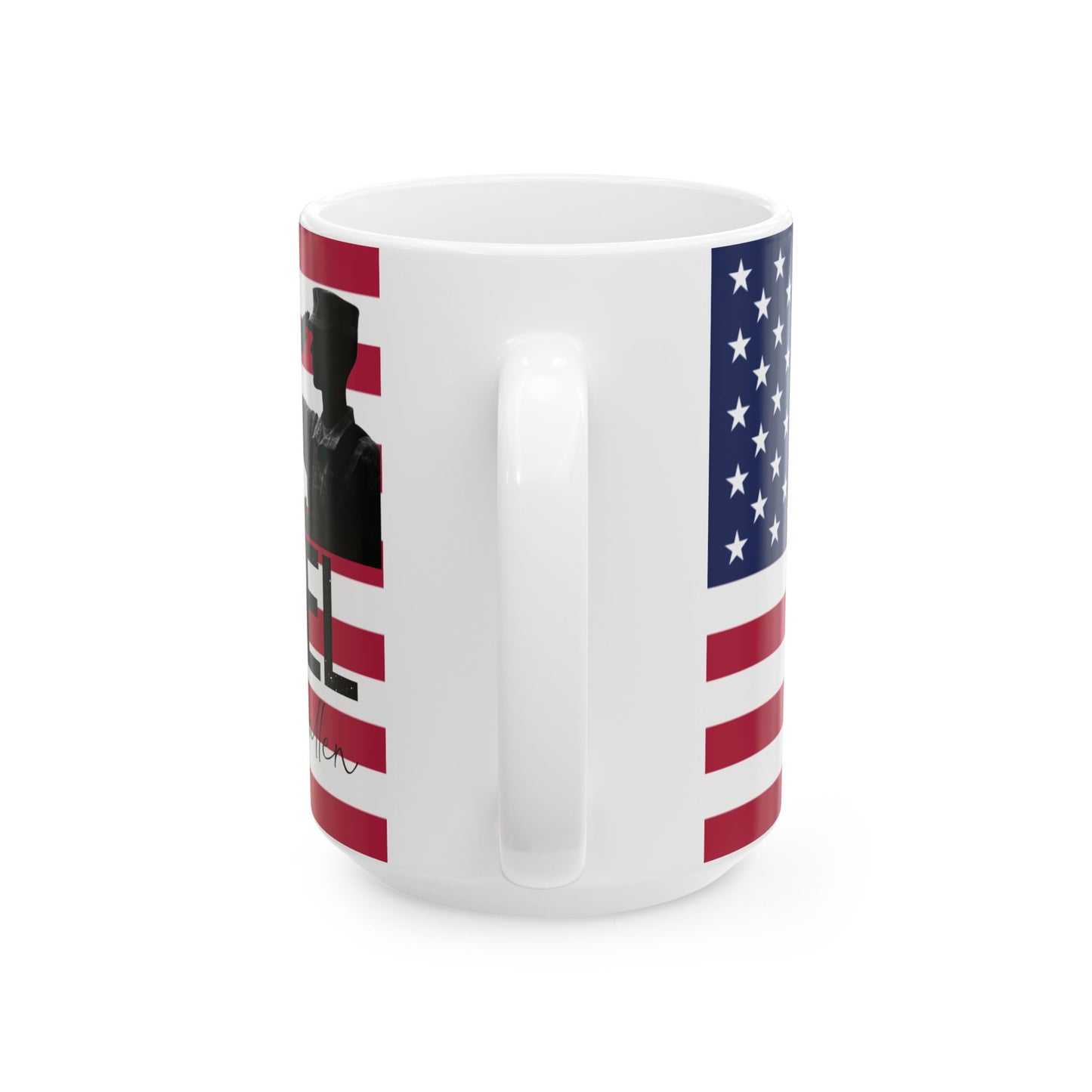 Stand for the flag, Kneel for the fallen (2) Ceramic Mug, (11oz, 15oz)