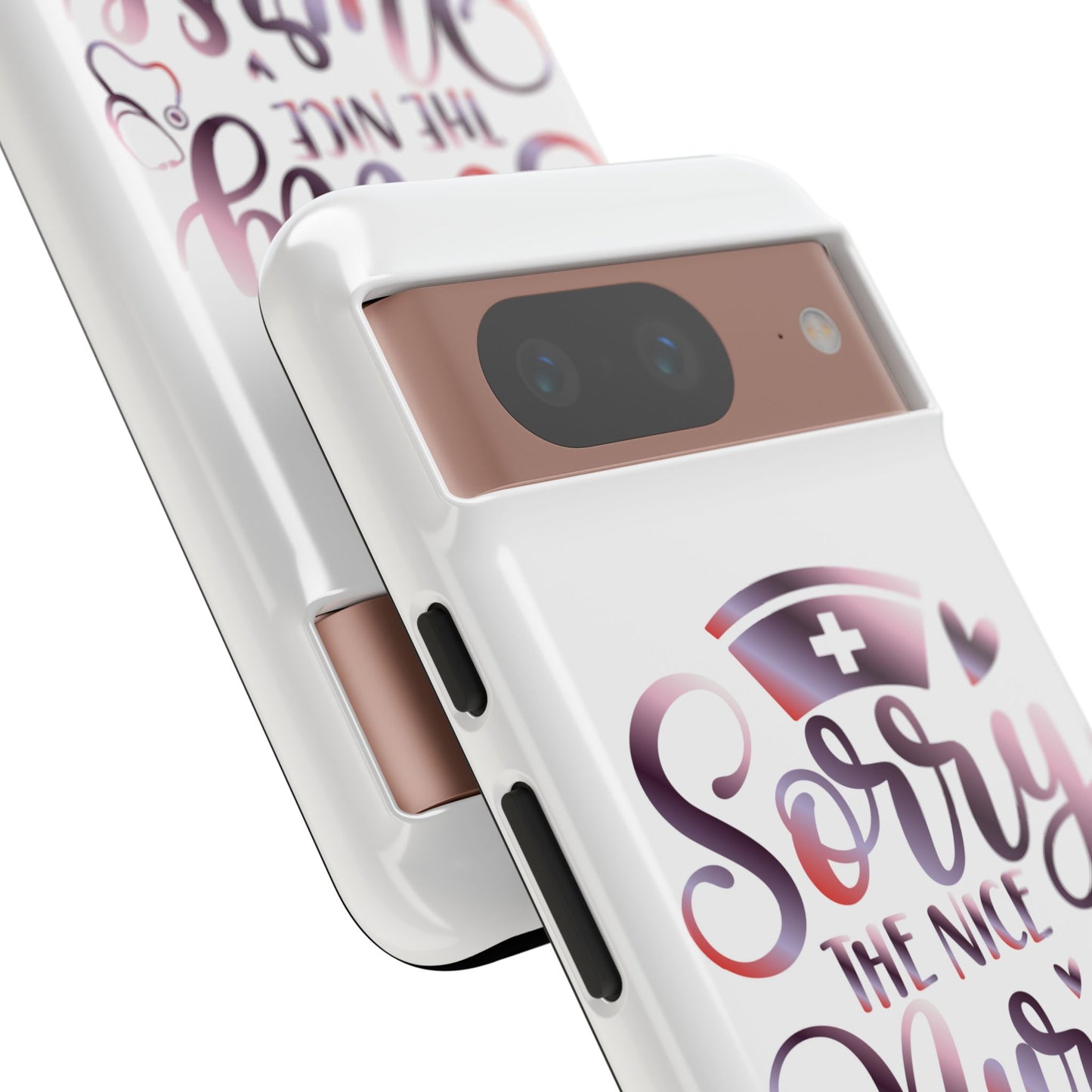 Google Pixel Tough Case - Sorry The Nice Nurse Is On Vacation - White