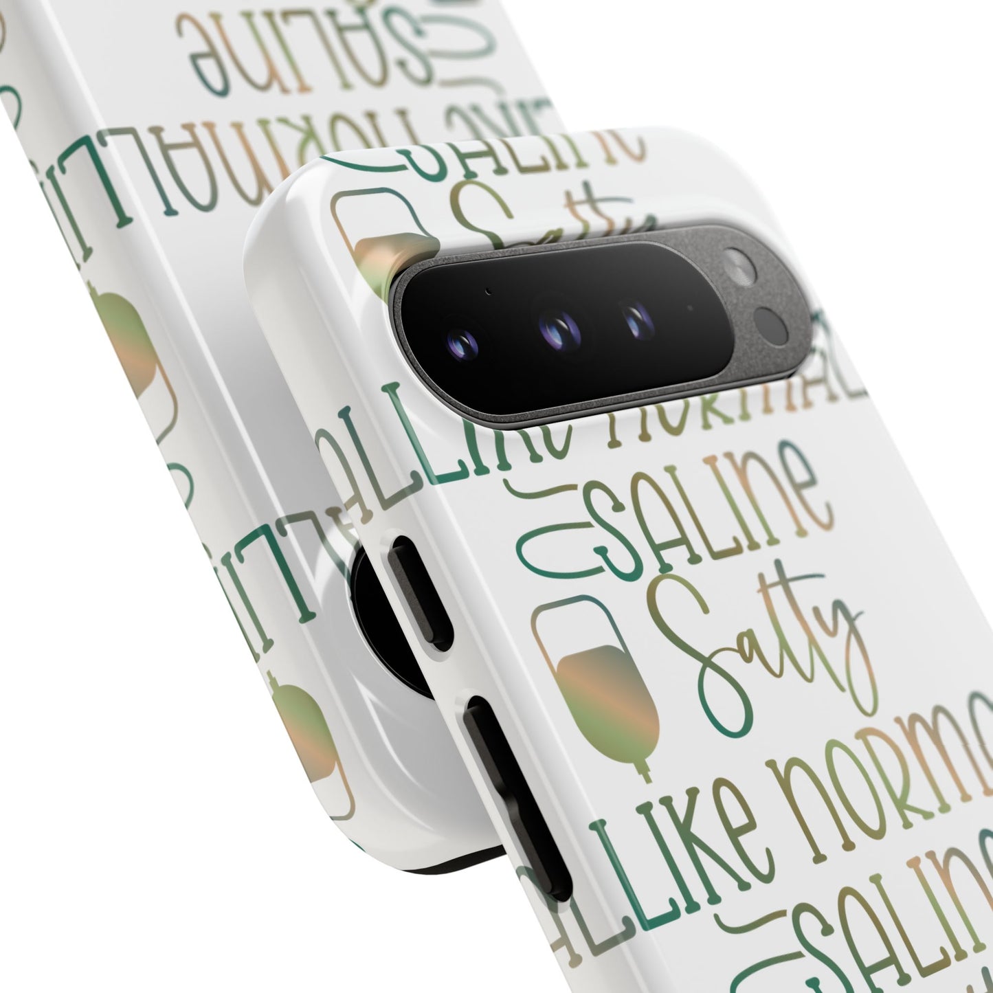 Google Pixel Tough Case - Salty Saline Like Normal Saline - White