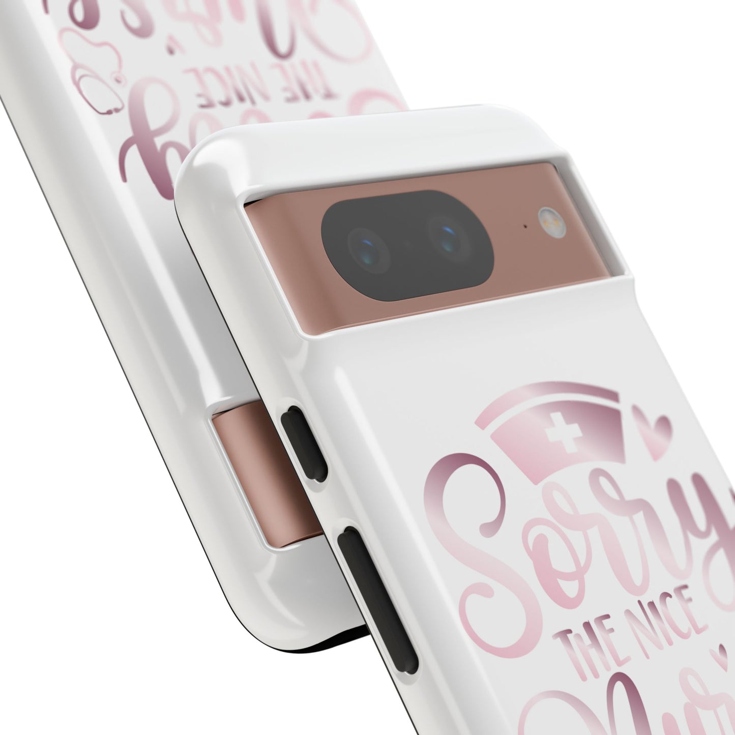 Google Pixel Tough Case - Sorry The Nice Nurse Is On Vacation - White