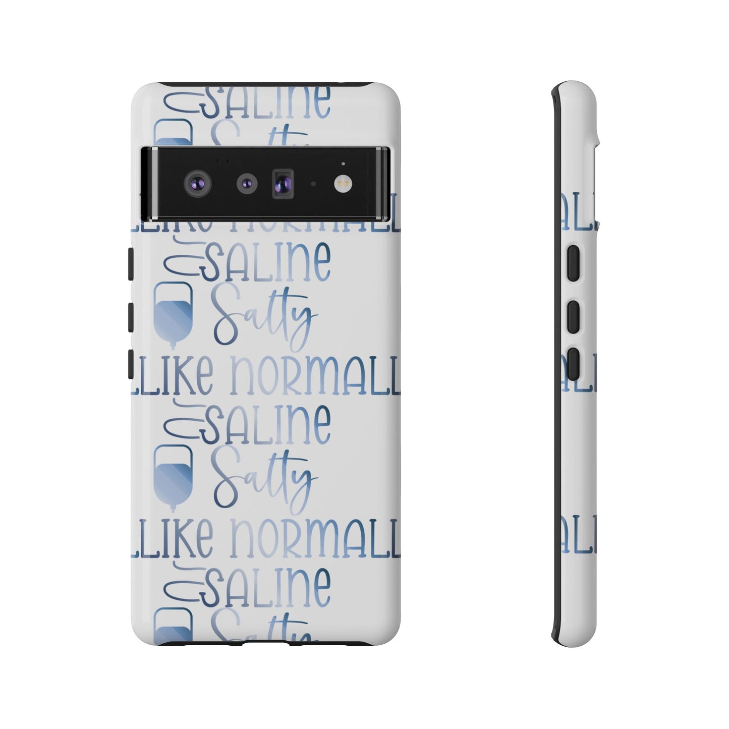Google Pixel Tough Case - Salty Saline Like Normal Saline - White