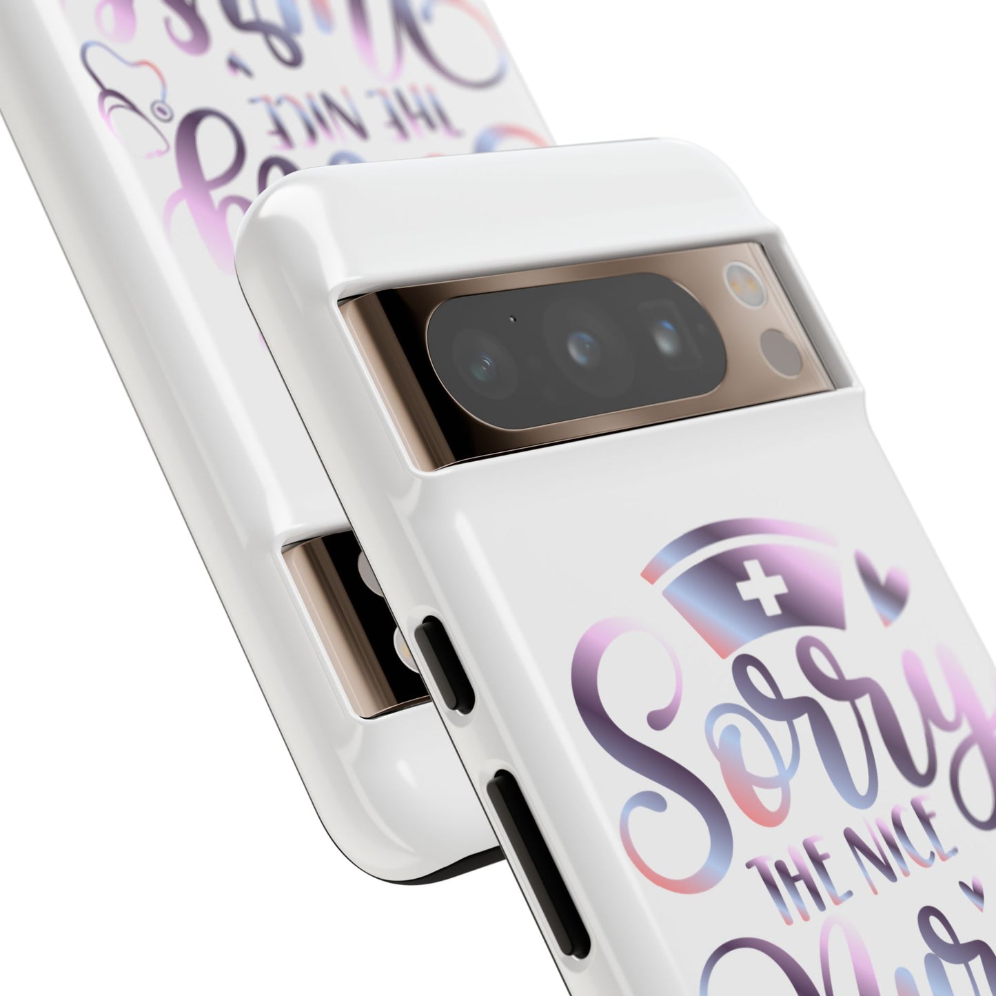 Google Pixel Tough Case - Sorry The Nice Nurse Is On Vacation - White