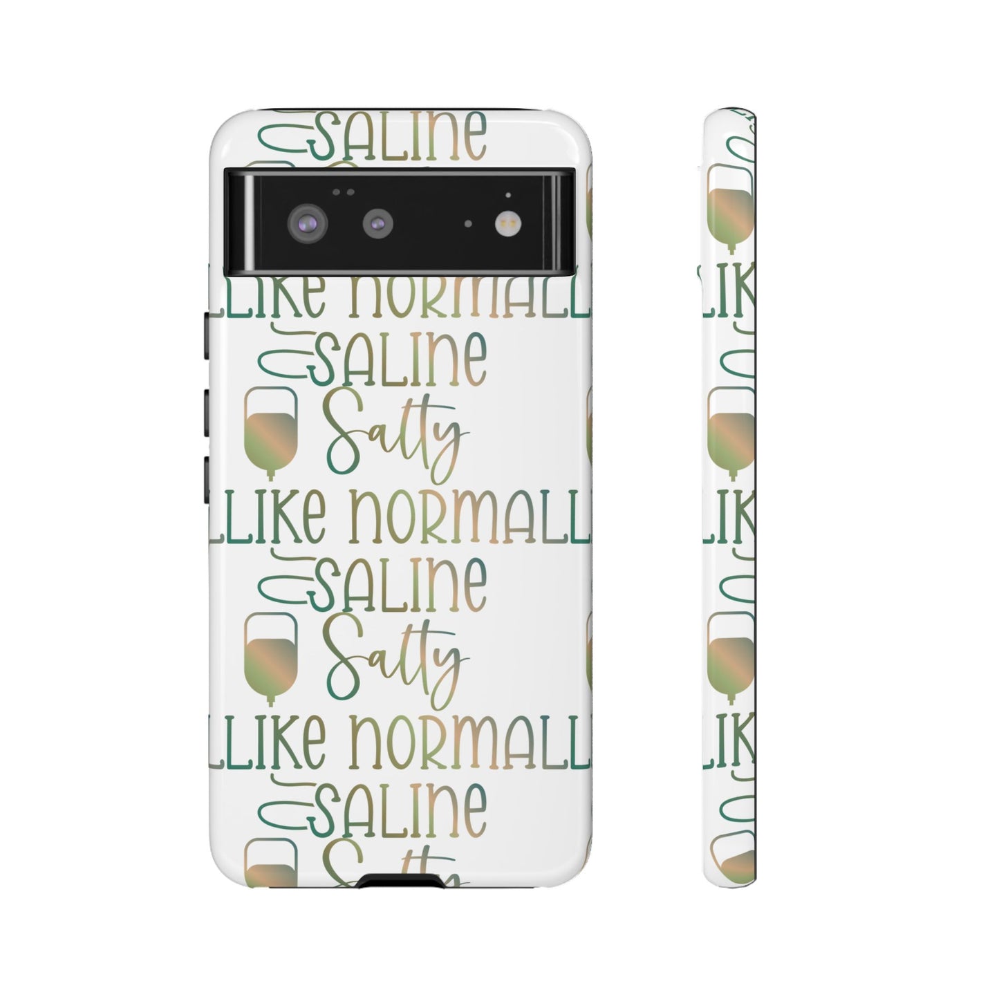 Google Pixel Tough Case - Salty Saline Like Normal Saline - White