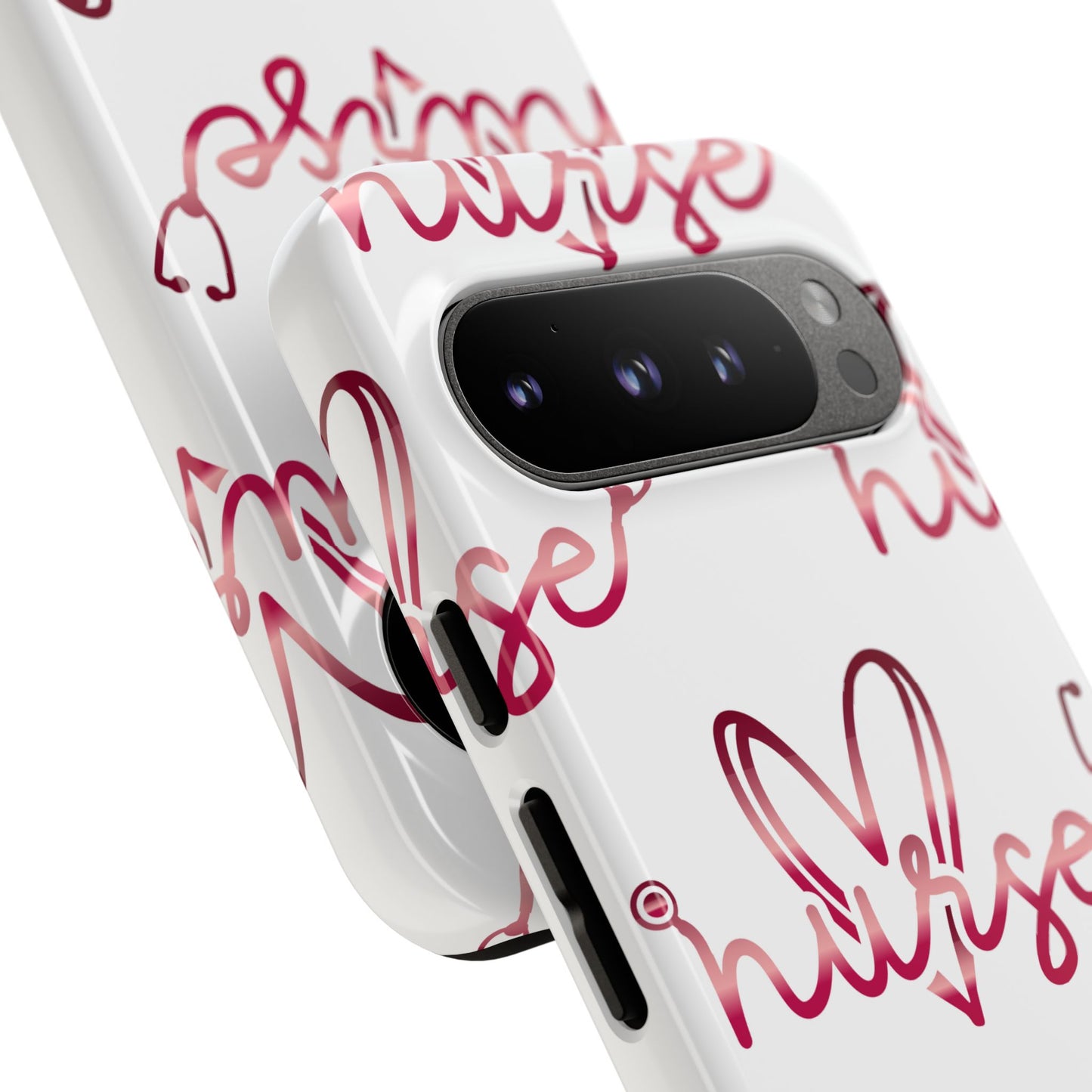 Google Pixel Tough Case - Nurse Stethoscope - White