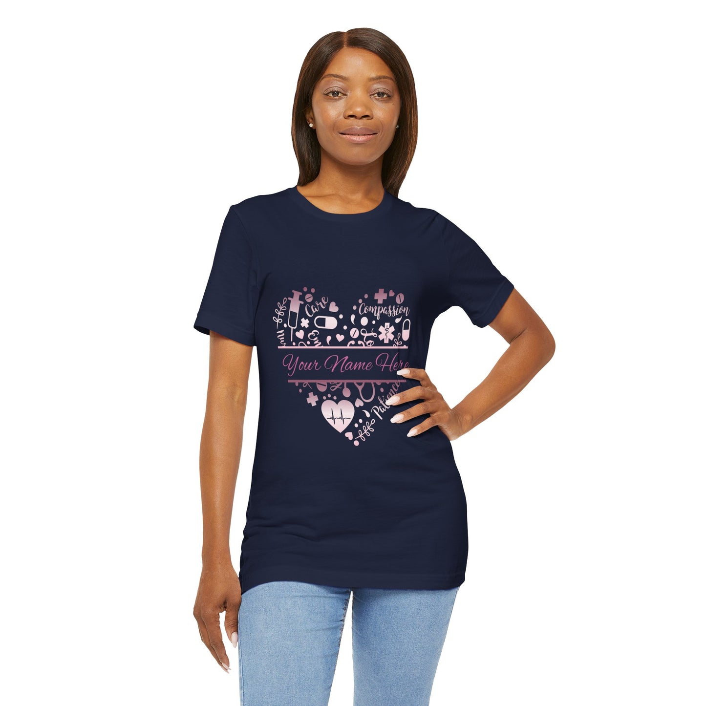 Monogram Heart rose gold