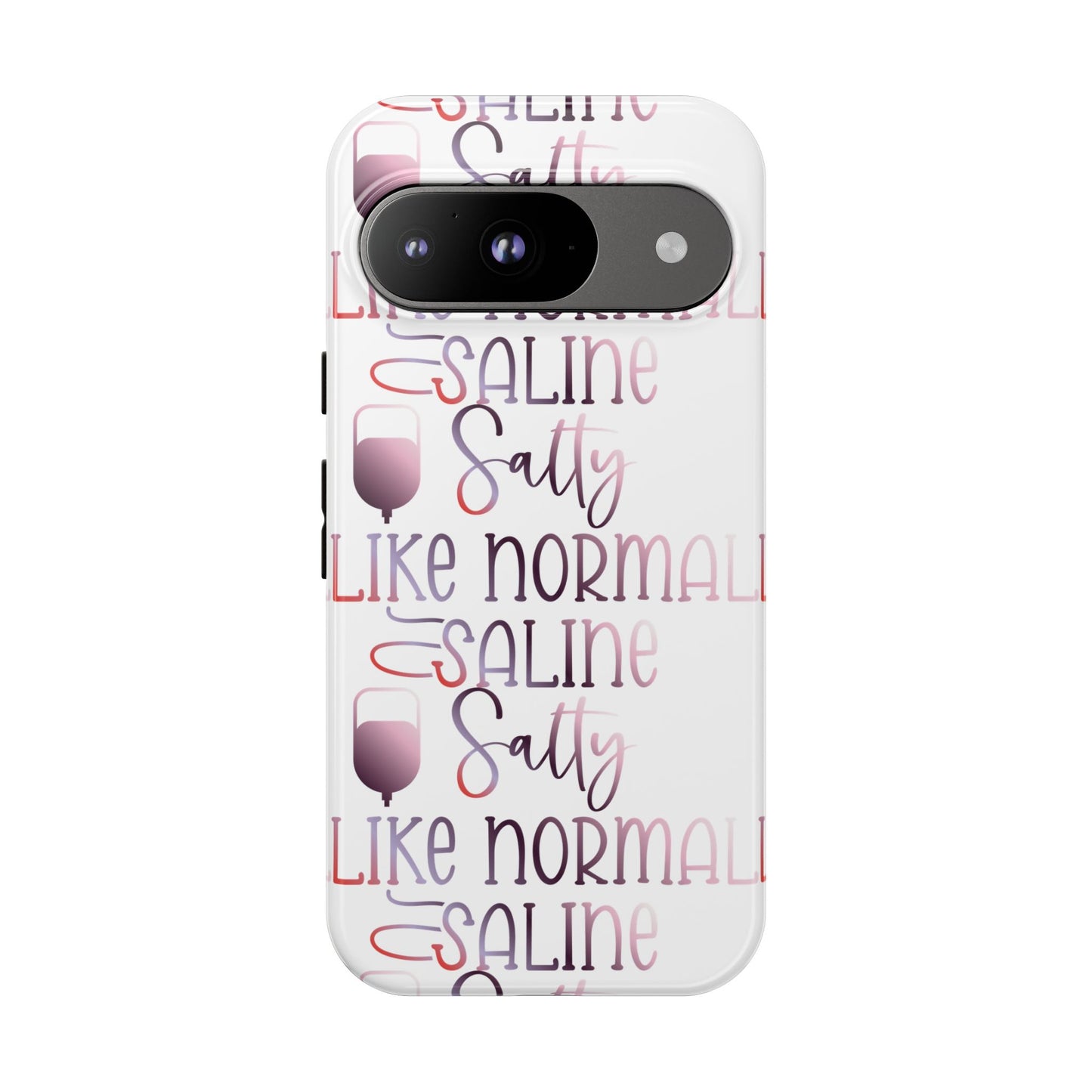 Google Pixel Tough Case - Salty Saline Like Normal Saline - White