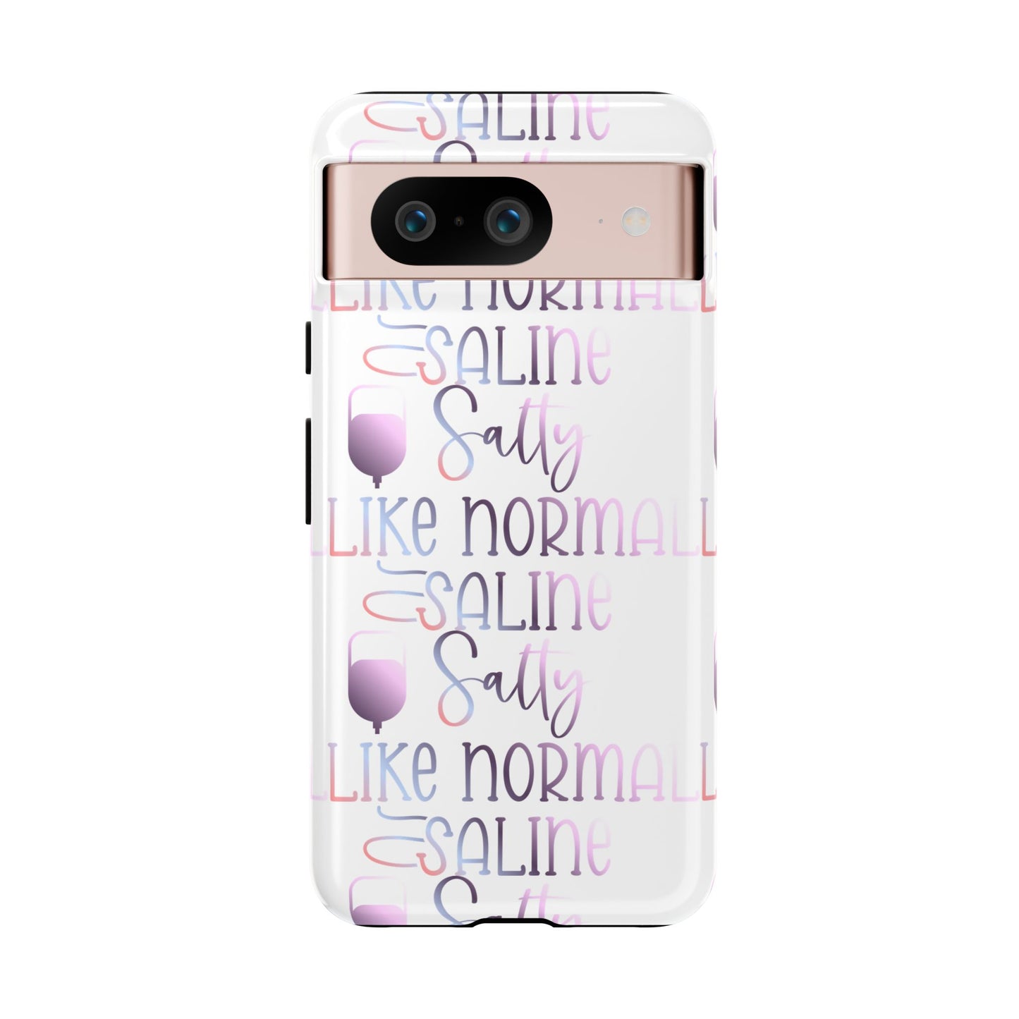 Google Pixel Tough Case - Salty Saline Like Normal Saline - White