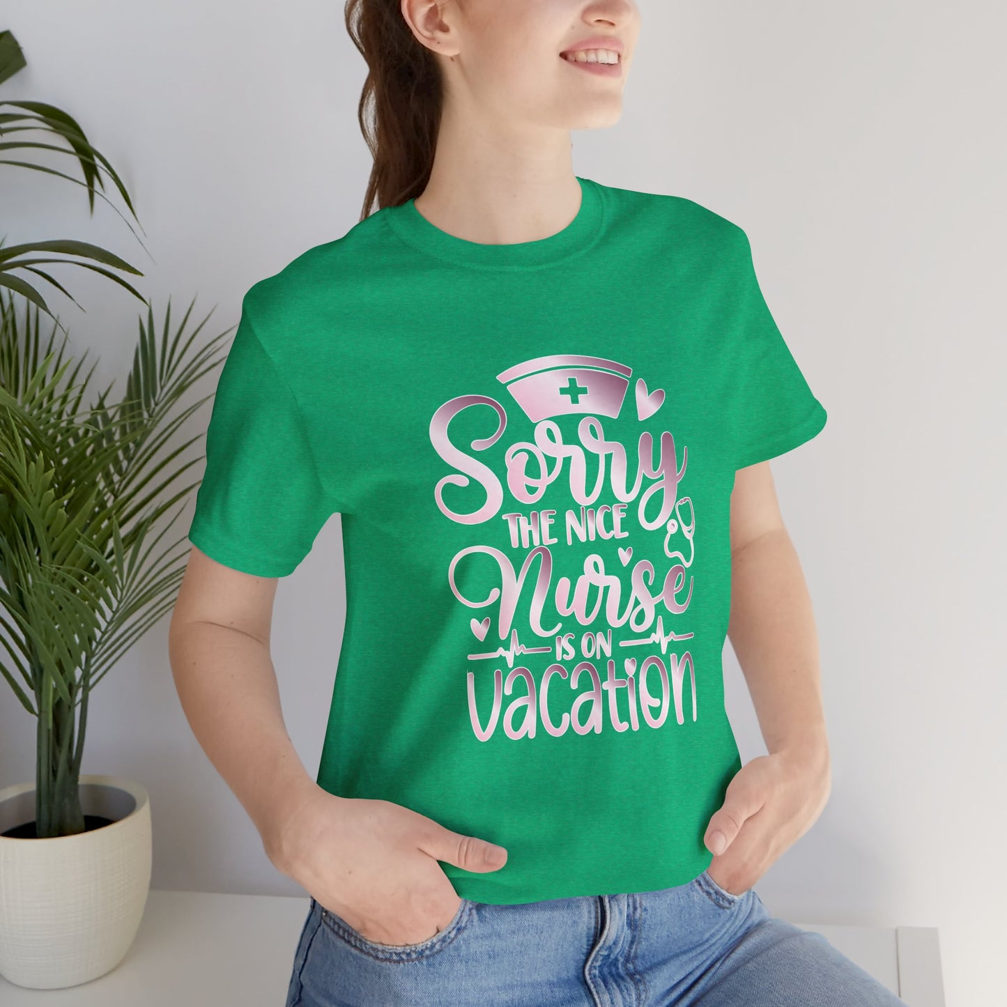 Sorry The Nice Nurse Is On Vacation rose gold
