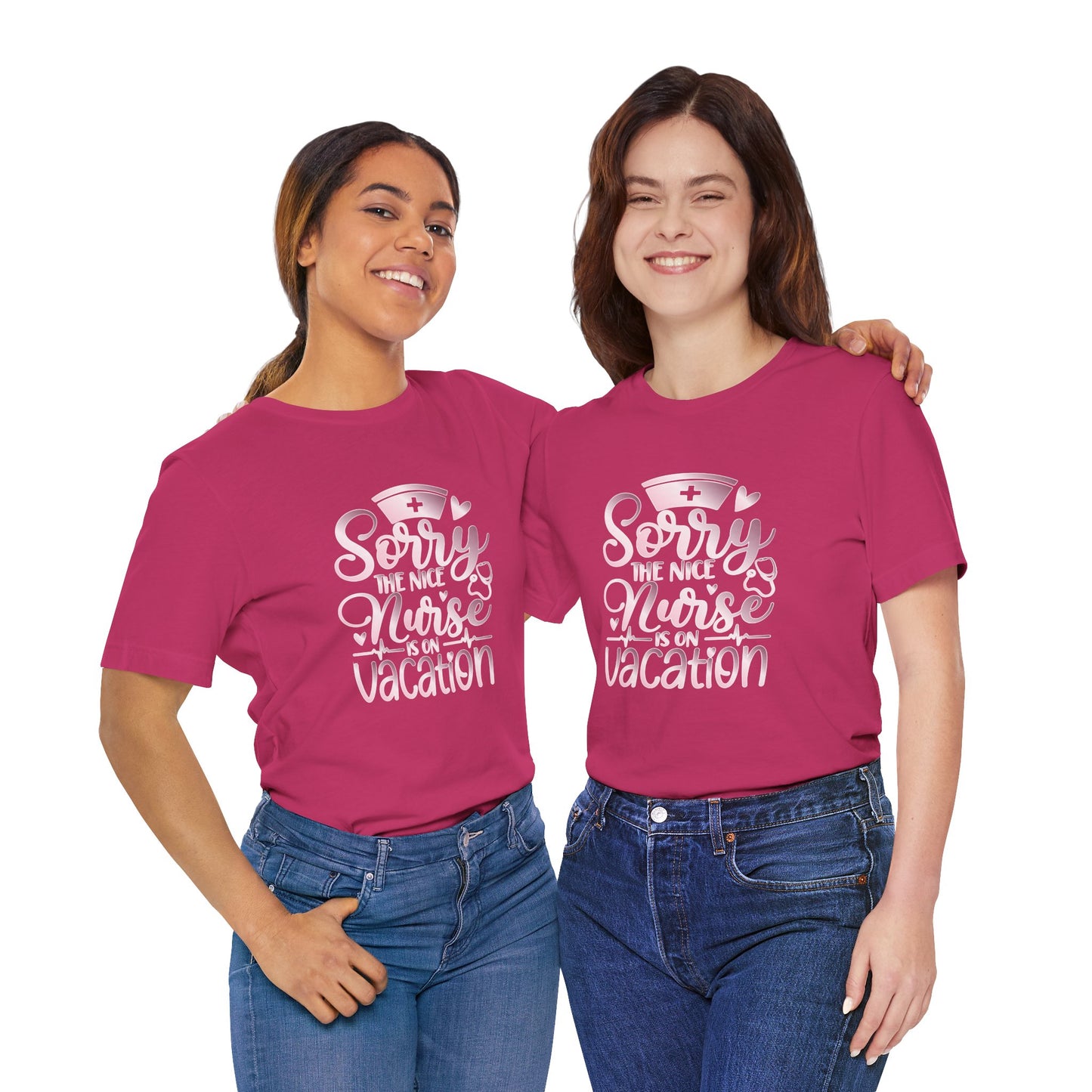 Sorry The Nice Nurse Is On Vacation rose gold