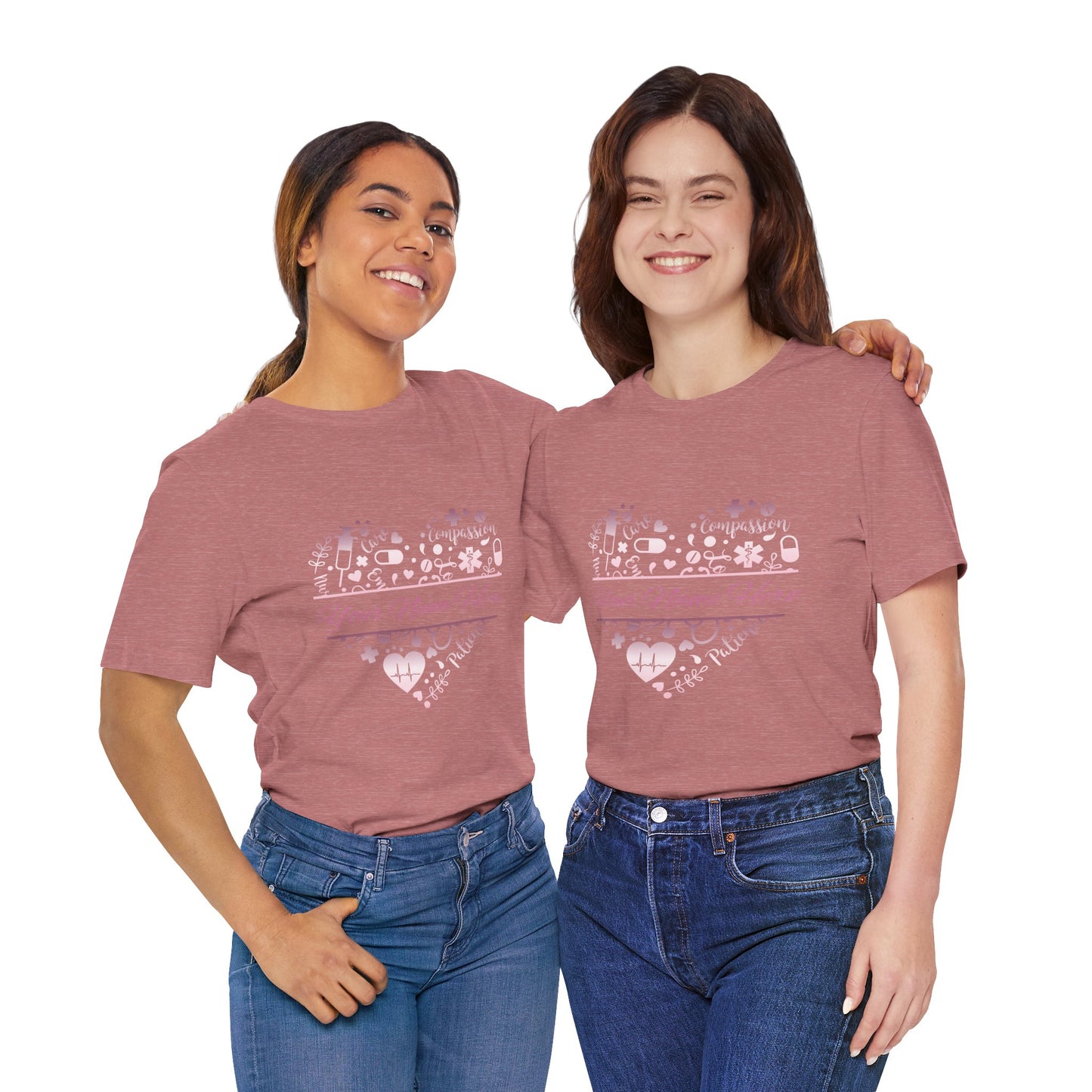 Monogram Heart rose gold