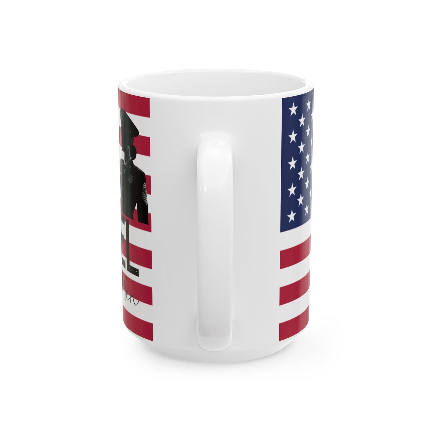 Stand for the flag, Kneel for the fallen (1) Ceramic Mug, (11oz, 15oz)