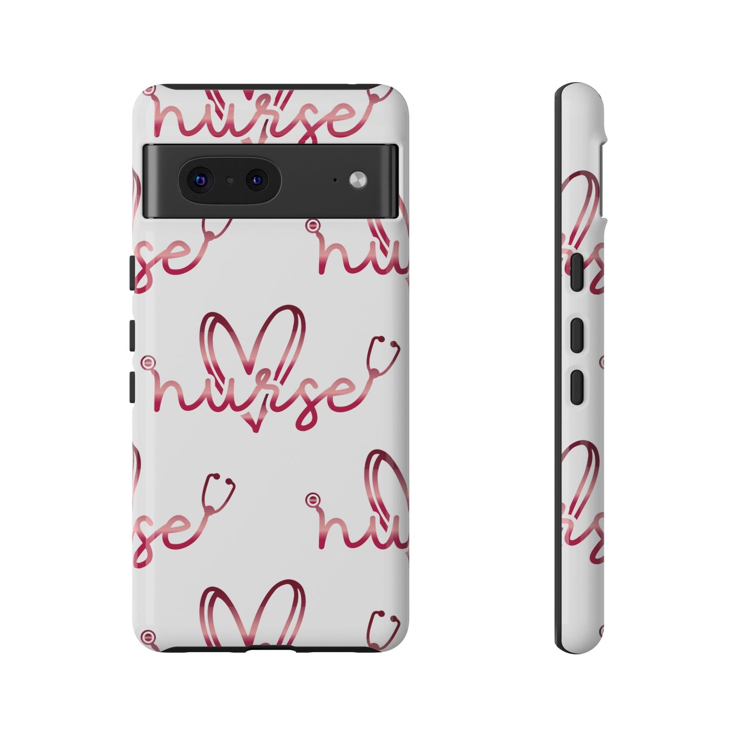 Google Pixel Tough Case - Nurse Stethoscope - White