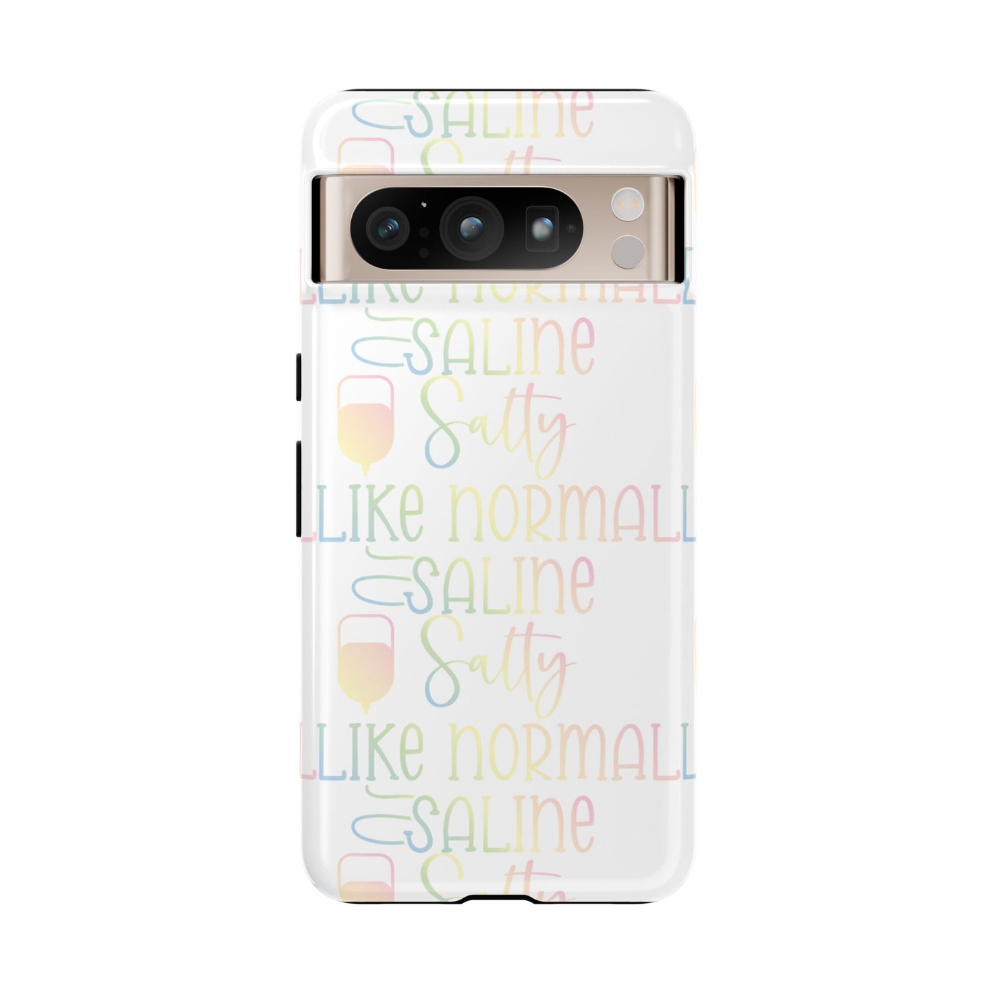 Google Pixel Tough Case - Salty Saline Like Normal Saline - White