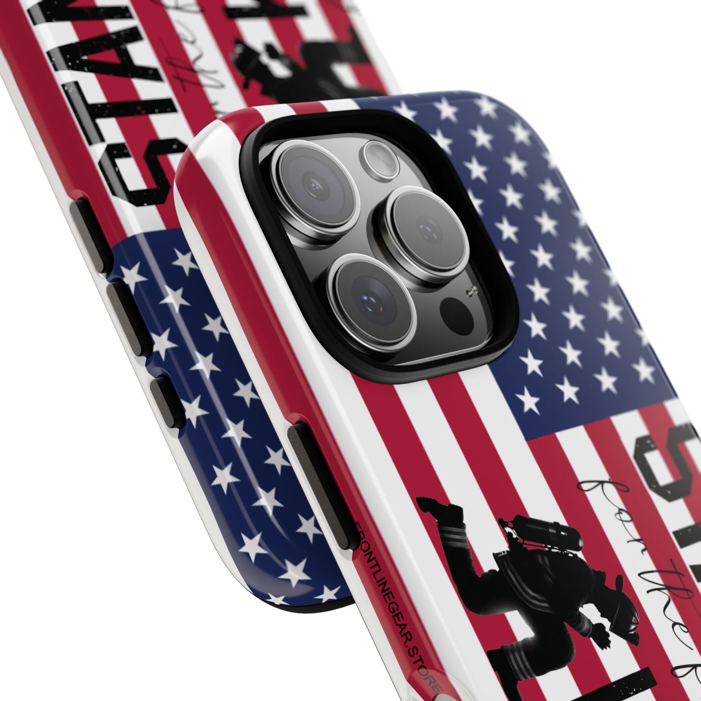 Fire Fighter iPhone Tough Case - Stand for the Flage, Kneel for the fallen