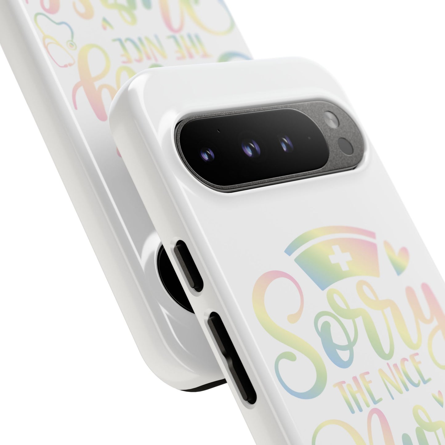 Google Pixel Tough Case - Sorry The Nice Nurse Is On Vacation - White