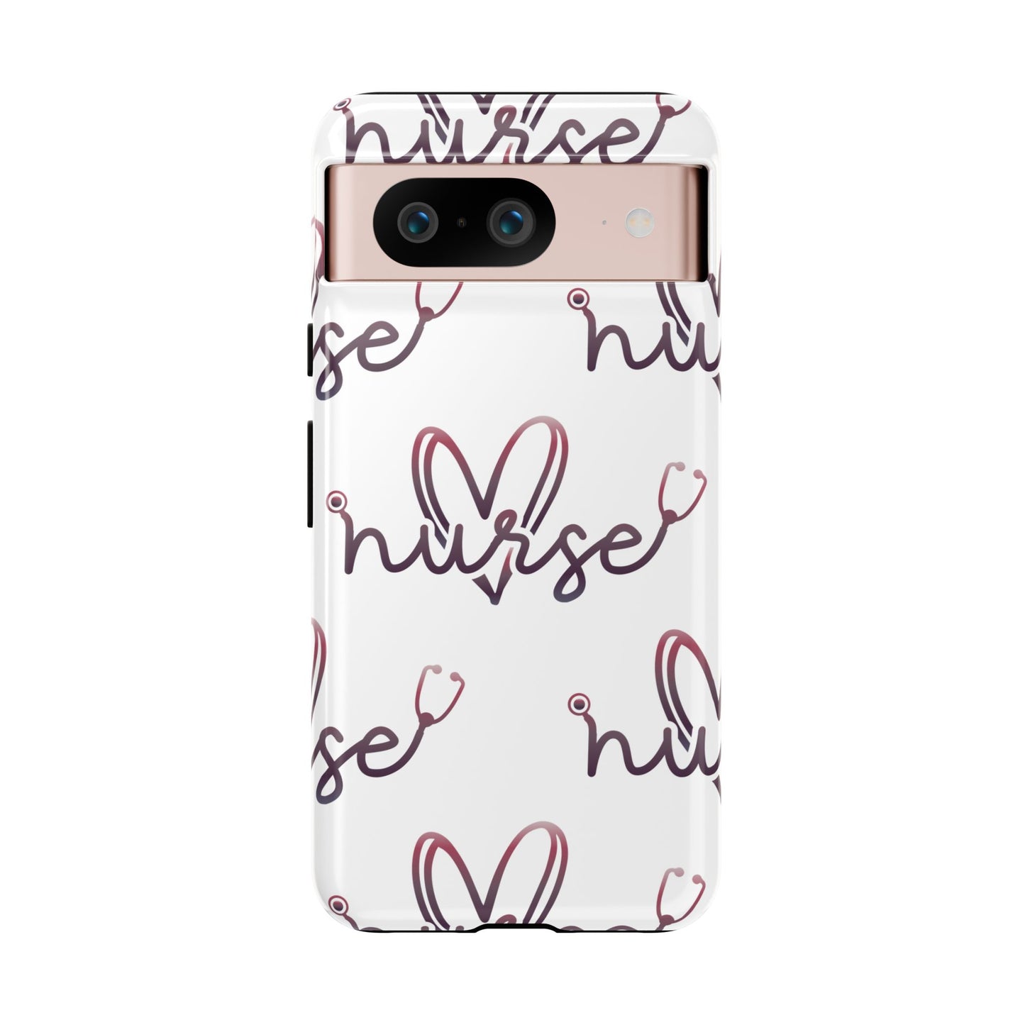 Google Pixel Tough Case - Nurse Stethoscope - White